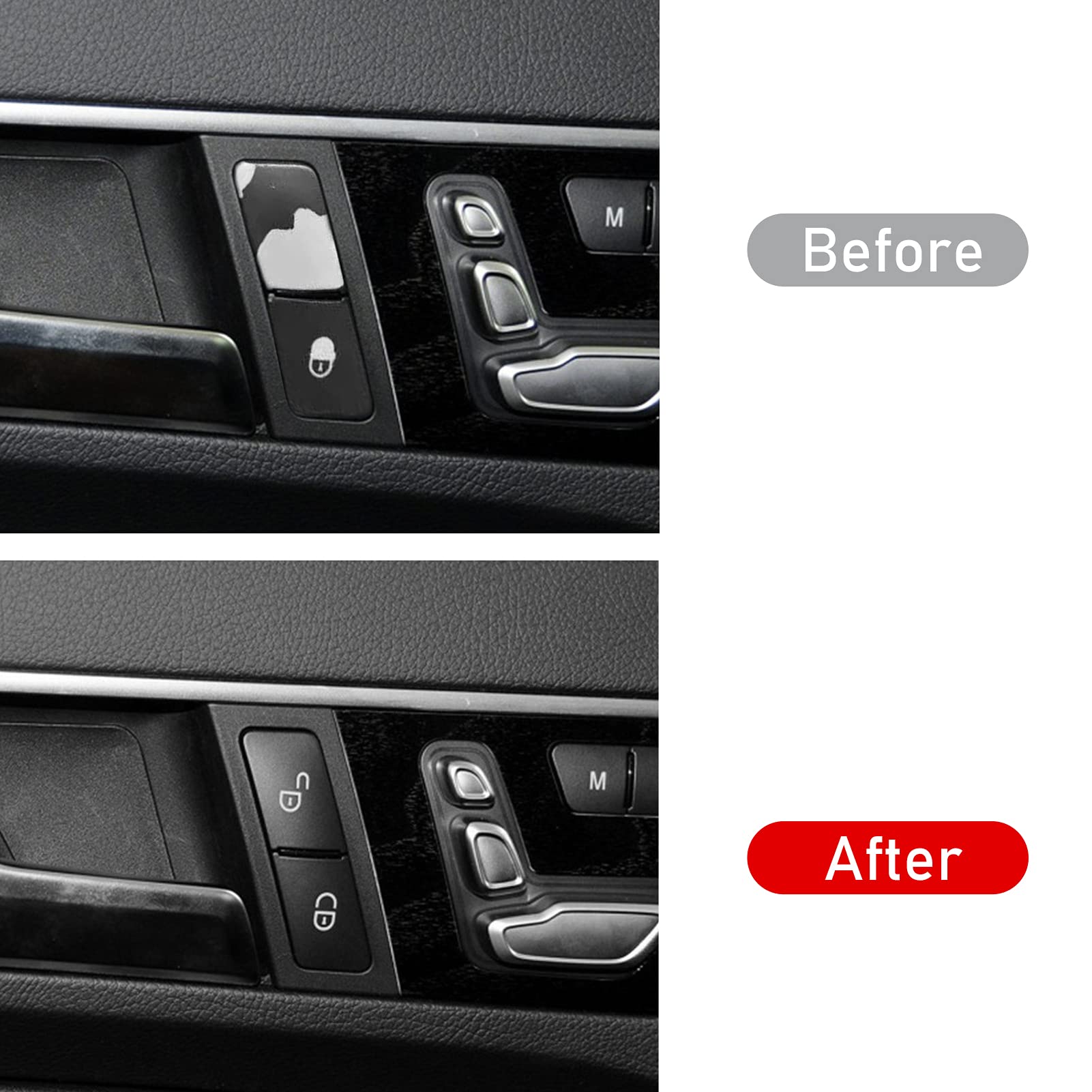 Jaronx Compatible with Mercedes Benz Door Lock Button Door Lock Switch, Door Buttons Lock Unlock Button for B-Class W246,C-Class W204,E-Class W212,ML W166,CLA W117,GLK X204,GL X166,CLS (Driver Side)