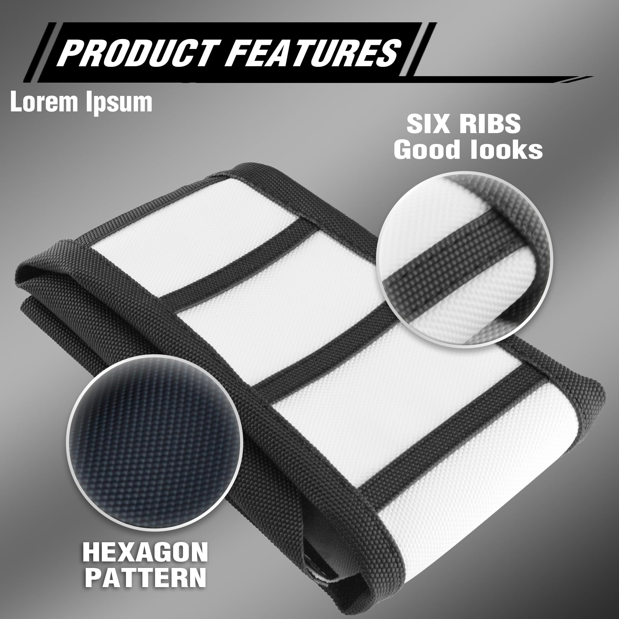 Fewfuss Gripper Rubber Dirt Bike Seat Cover - Universal Soft Seat Cover For Most Dirt Bike Motorcycle White