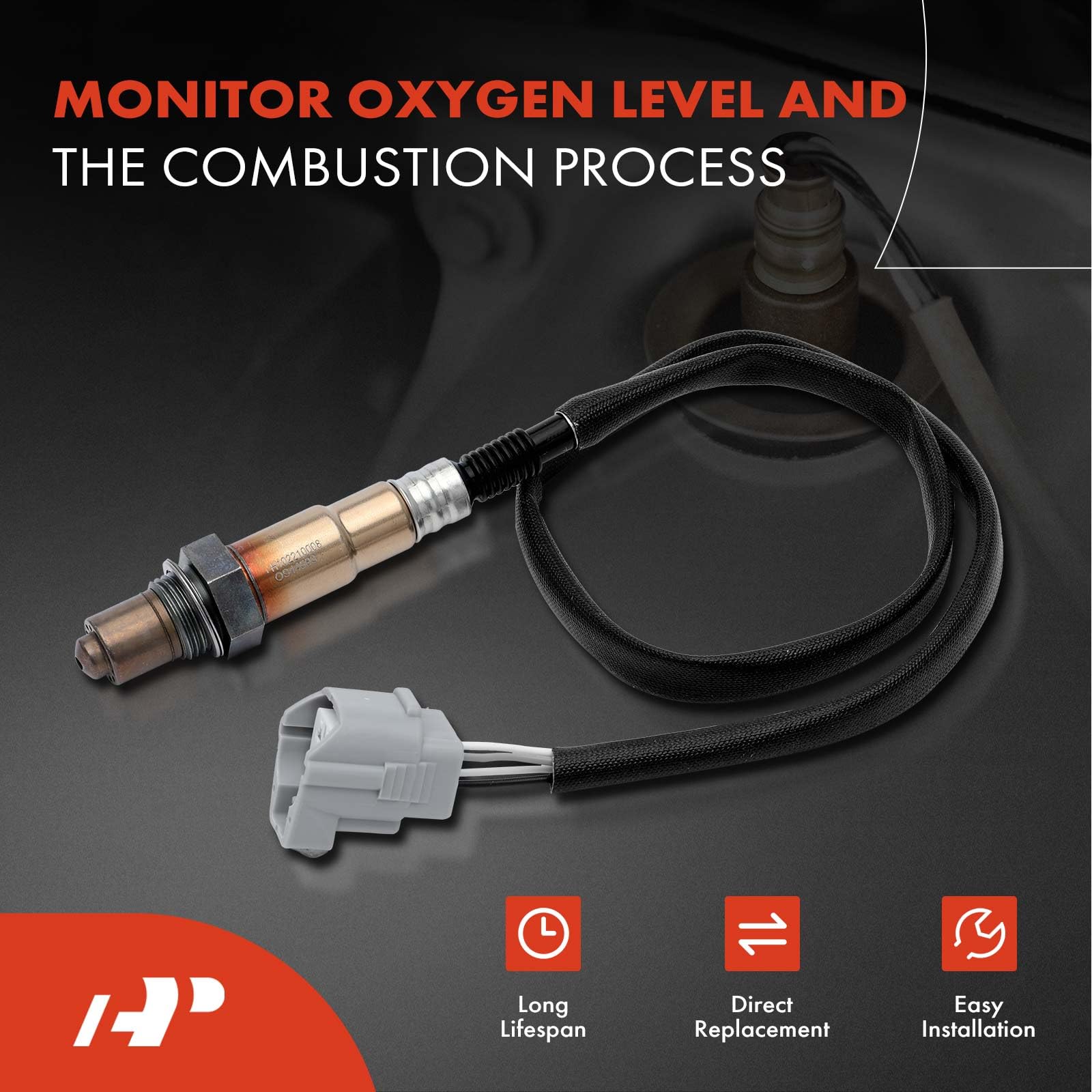 A-Premium O2 Oxygen Sensor Compatible with Mazda Models - 3 2014-2018, 6 2014-2021, CX-5 2013-2016 2019-2022, CX-9 2021-2022 - L4 2.5L 2.0L - Downstream