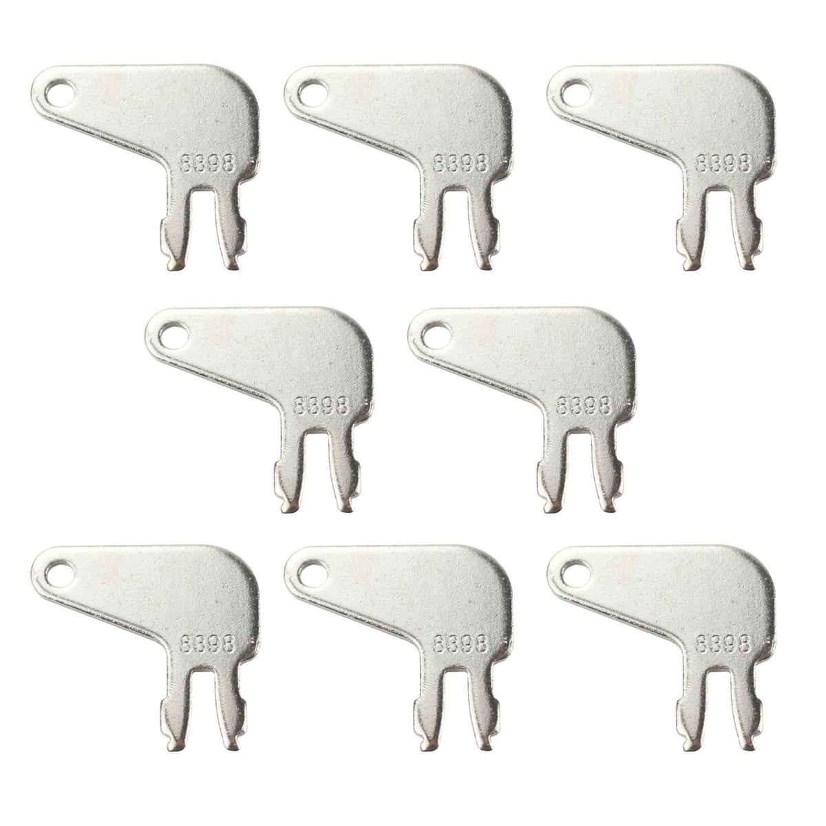 8PCS 8H-5306 CAT Master Disconnect Key 8398 Compatible with Caterpillar and Older Ignitions