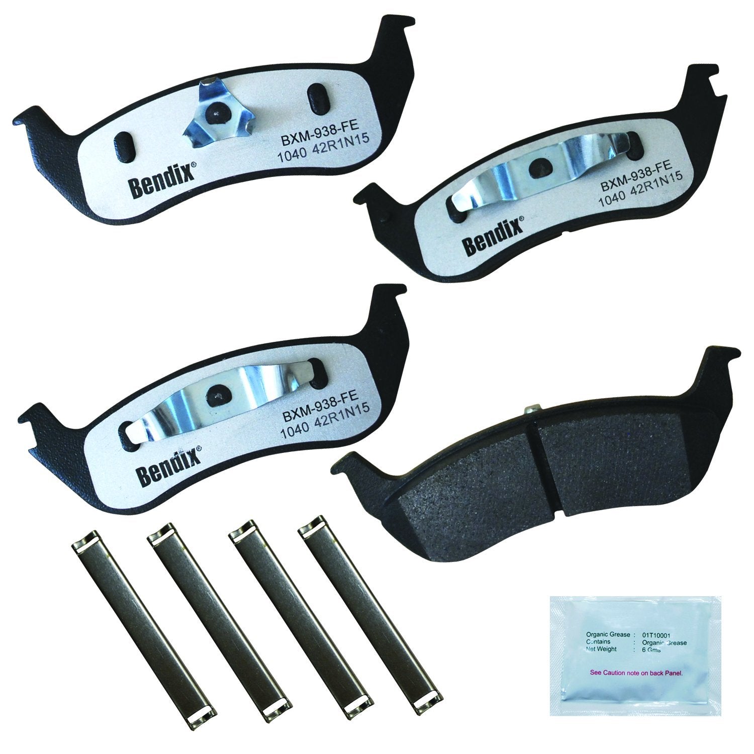 Bendix Fleet Metlok Mkd1040Fm Semi-Metallic Rear Brake Pads For Ford Crown Victoria 2007-2003