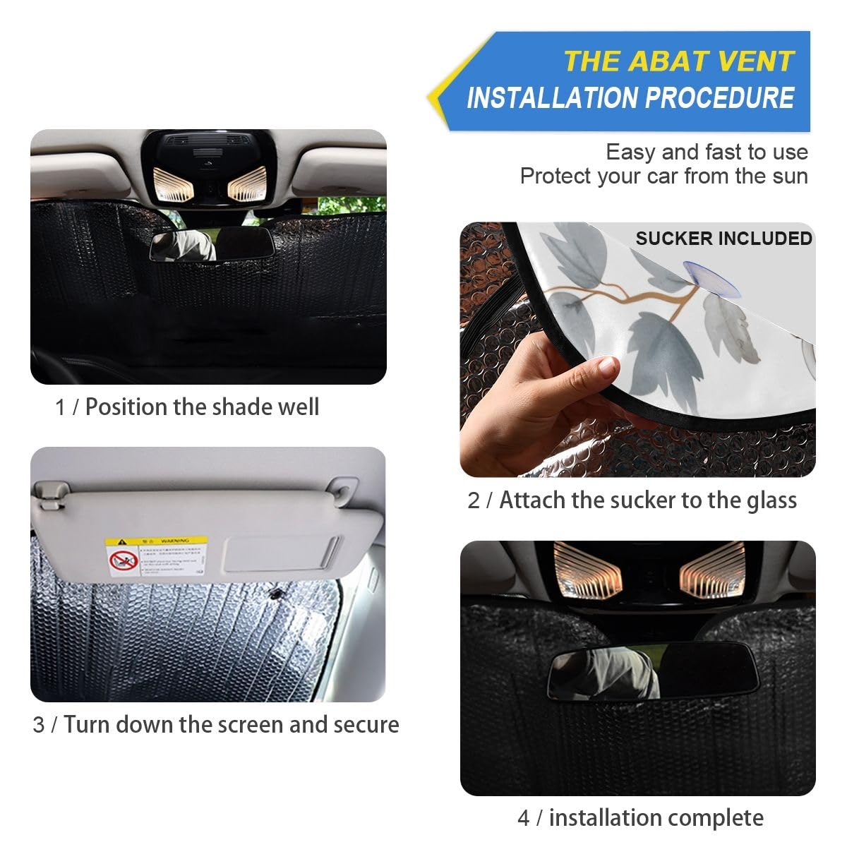 Car Windshield Sunshade Books And Cute Cozy Things Pattern, Blocks Sun Visor Protector Foldable Sun Shield Keep Your Vehicle Coo