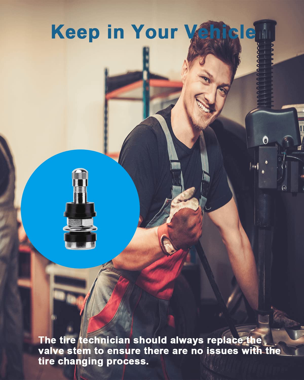 Riseuvo 25Pcs Tr416 Outer Mount Metal Valve Stem High-Pressure High Pressure Valve Stems Clamp-In Valves