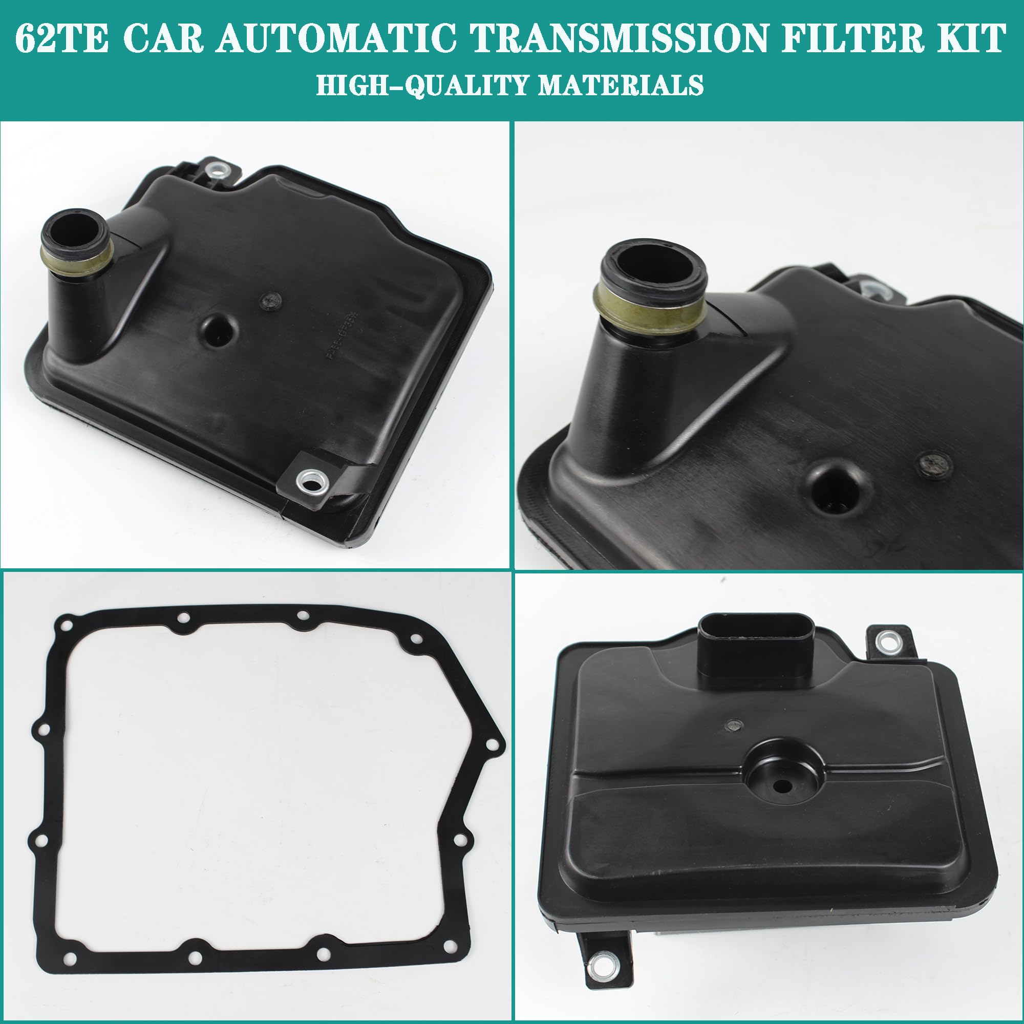 Yzusgomumu 62Te Automatic Transmission Filter Kit Compatible With Dodge Avenger Grand Caravan Journey Chrysler Pacifica Sebring 200 Town And Country Ram C/V Promaster Replaces 68018555Aa Ft1240 58128