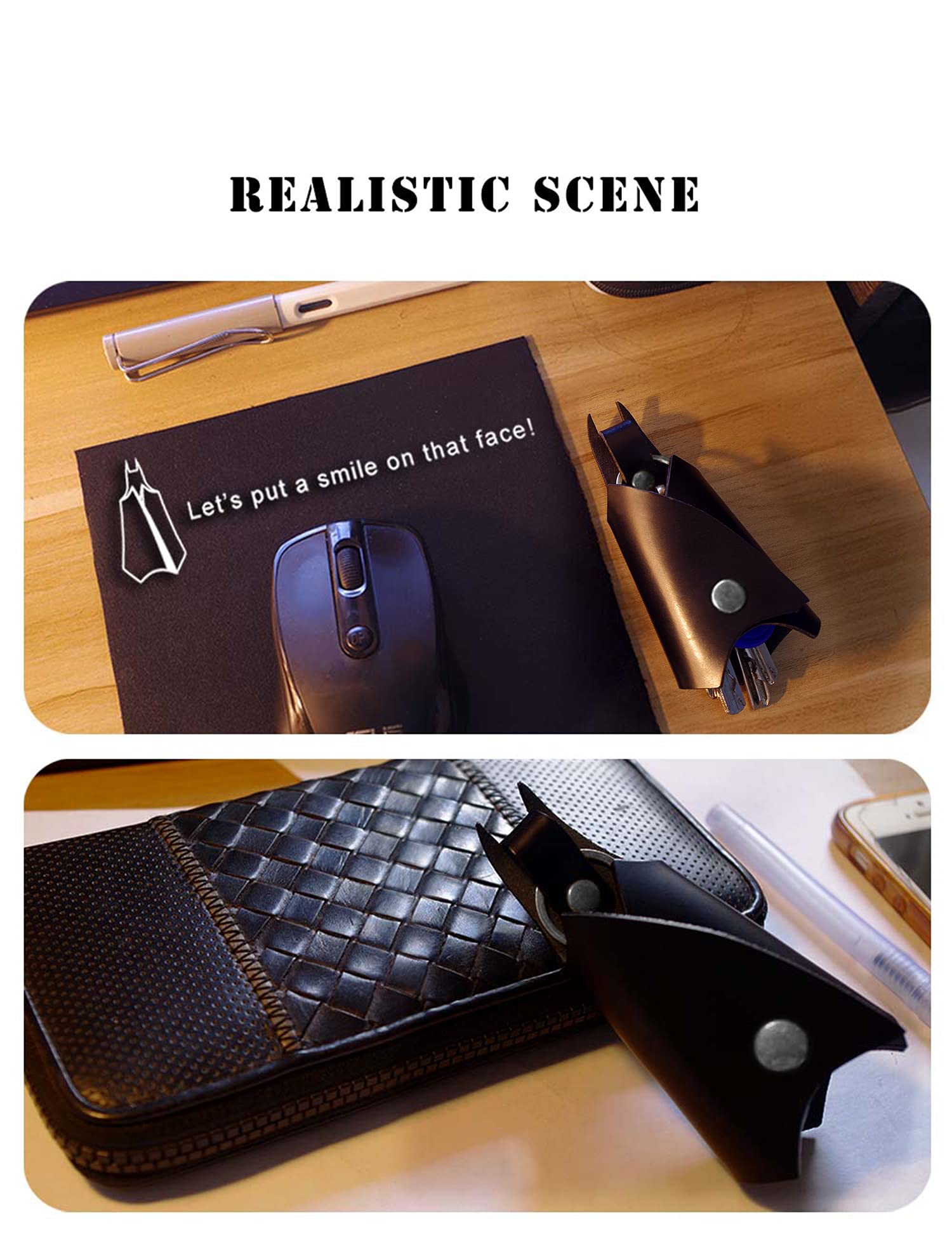 Caillu Keychain Leather Bat For Men And Women Car Key Fob Case,Leather Pop Keys Ring Cover Holder,Intended For Bmw Man Key Chain