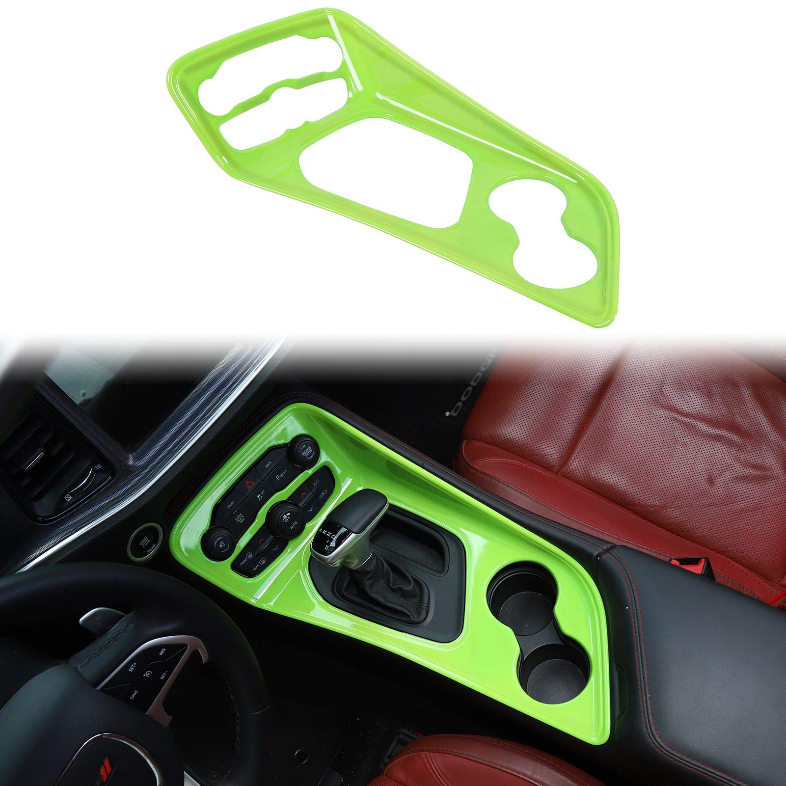 Voodonala Gear Shift Shifter Panel Shift Lever Panel Transmission Gear Selector Gearstick Panel Cover Trim Fit For 2015-2024 Dod