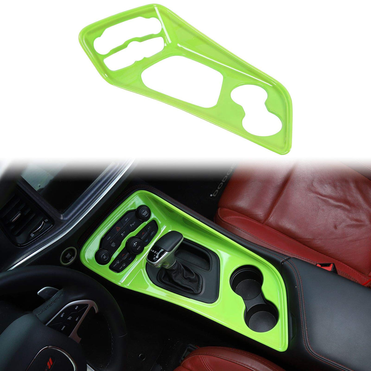 Voodonala Gear Shift Shifter Panel Shift Lever Panel Transmission Gear Selector Gearstick Panel Cover Trim Fit For 2015-2024 Dod