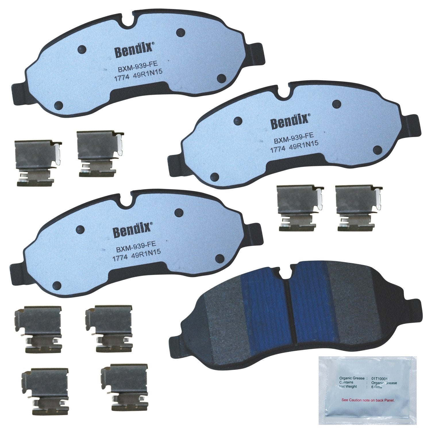 Bendix Fleet Metlok Mkd1774Fm Semi-Metallic Front Brake Pads For Ford Transit 2019-2017, Transit-150 2021-2015, Transit-250 2021