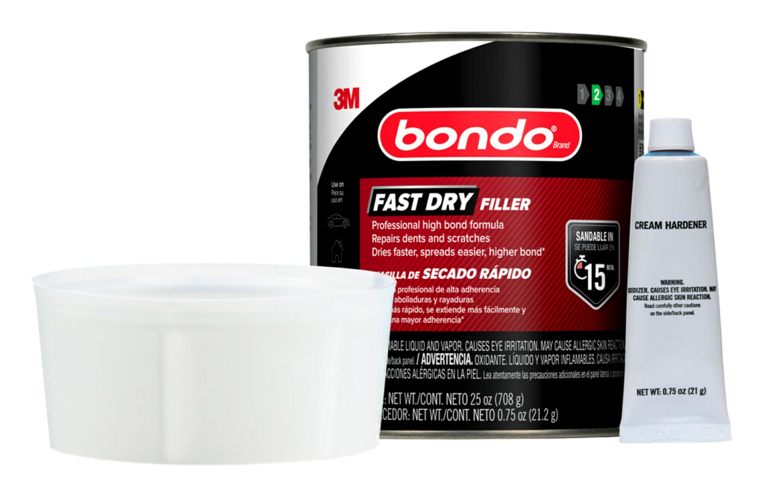 Bondo® Fast Dry Filler FD-QT-ES, 25 oz (708.74 g), 6 per case, Units per Each