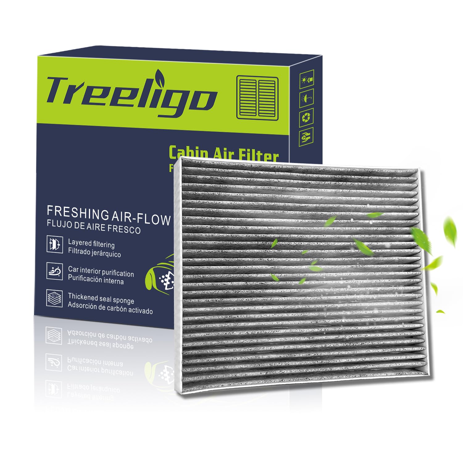 Treeligo Cf11775 Cabin Air Filter Compatible With Edge 2015-2023,Fusion 2013-2020,Mkz 2013-2020,Nautilus 2019-2023,Ssv Plug-In H