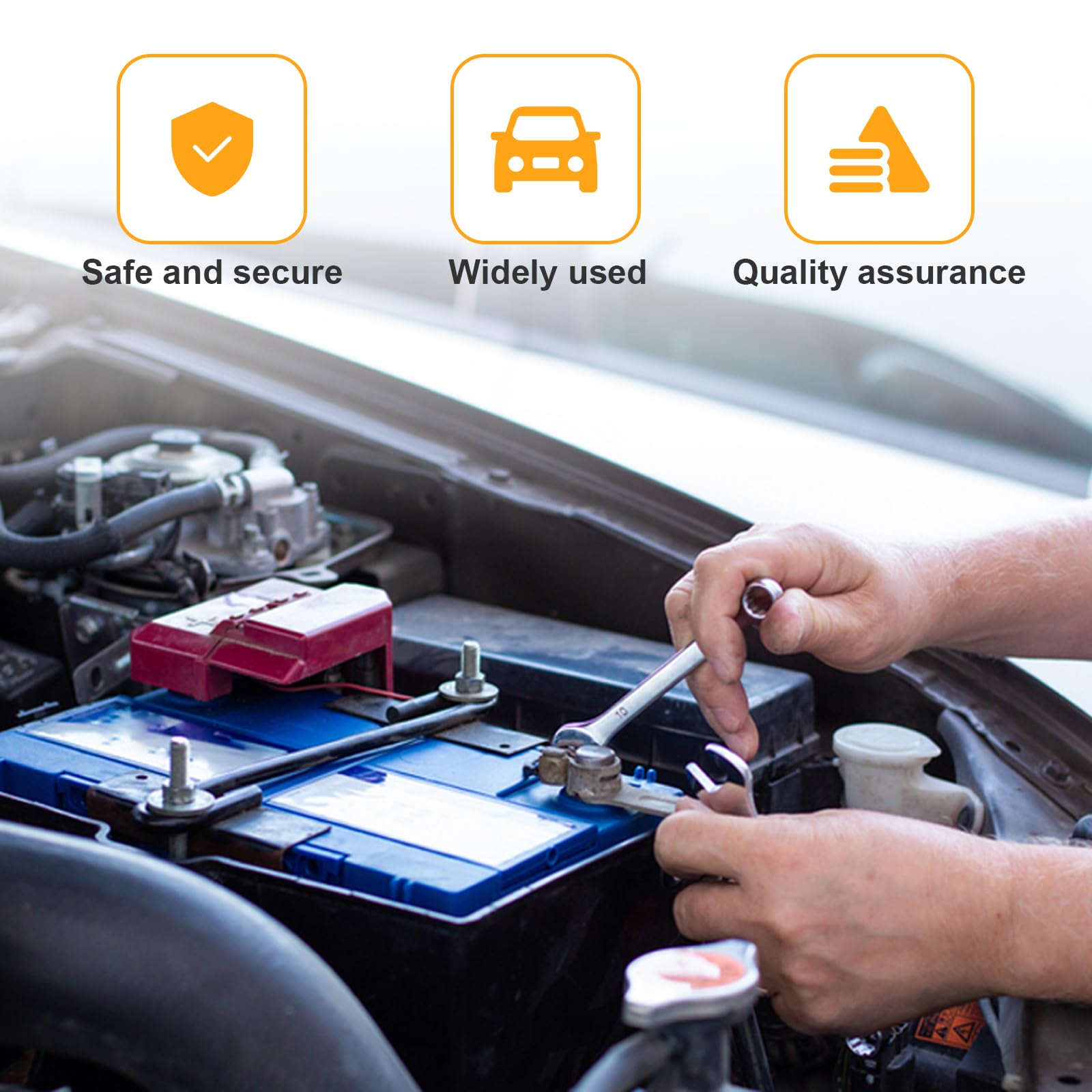 Ziciner 2 Pairs Battery Post Shims, Lead Alloy Car Battery Post Adapter For Positive Or Negative Post, Automotive Battery Post Shims Anode Cathode Sleeves For Car Truck Boat