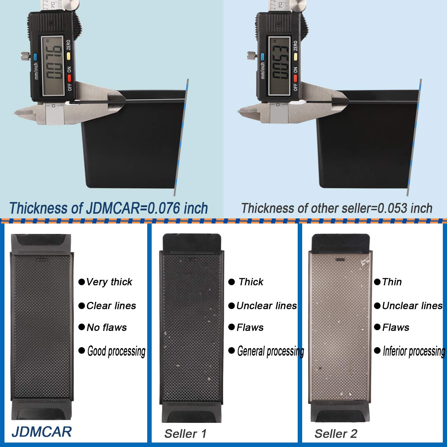Jdmcar Compatible With Toyota Tundra Accessories 2014-2021 Center Console Organizer, Insert Abs Black Materials Tray, Armrest Se