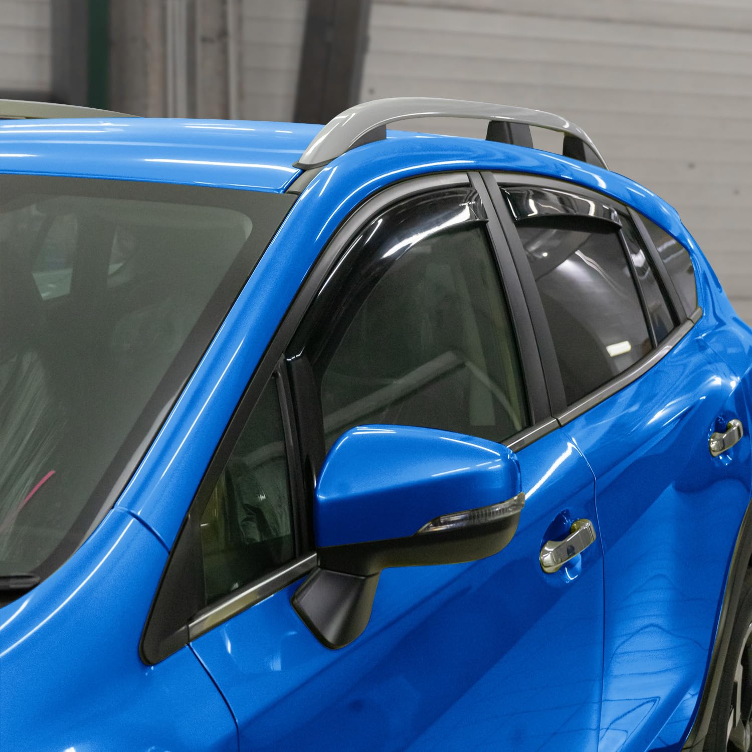 Goodyear Shatterproof In-Channel Window Deflectors For Subaru Xv Crosstrek 2018-2023/Subaru Impreza 2017-2023, Rain Guards, Wind