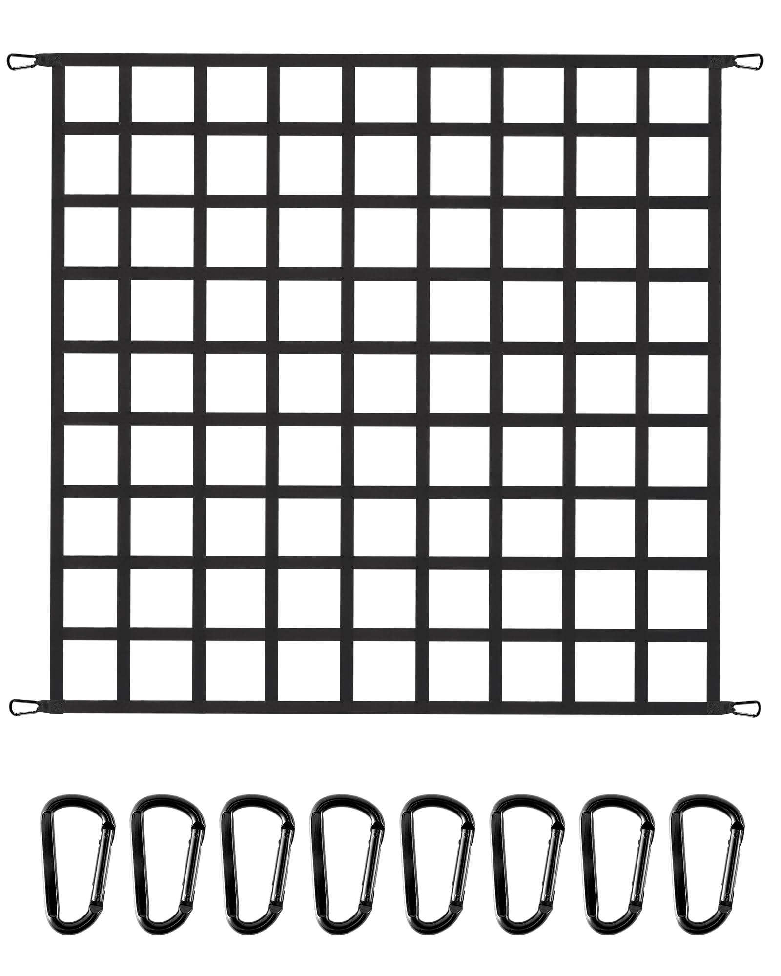 The First Flat Bungee Cargo Net For Pickup Truck Bed, 4' X 6' Stretches To 10' X 15', 25 Mm Heavy Duty Cargo Net With 2 Using Mo