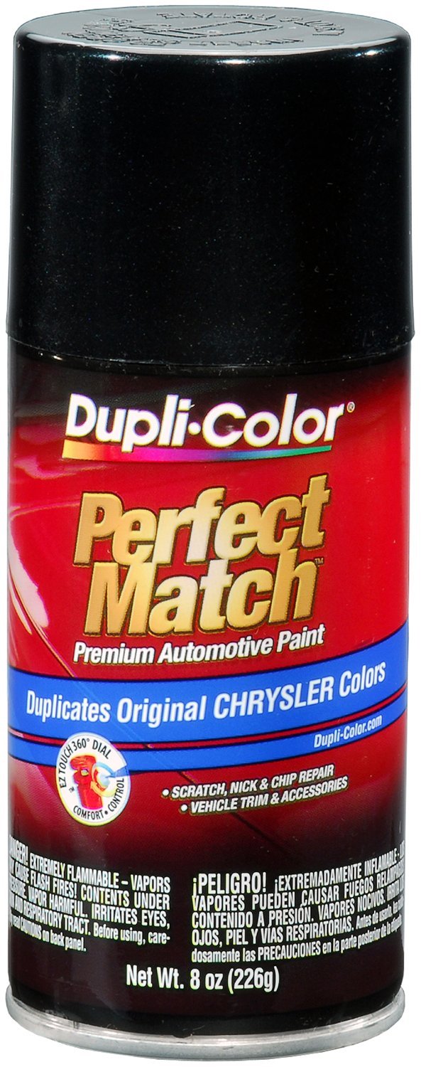 Dupli-Color Bcc0427-6 Pk (Ebcc04277-6 Pk) Brilliant Black Pearl Chrysler Perfect Match Automotive Paint - 8 Oz. Aerosol, (Case O