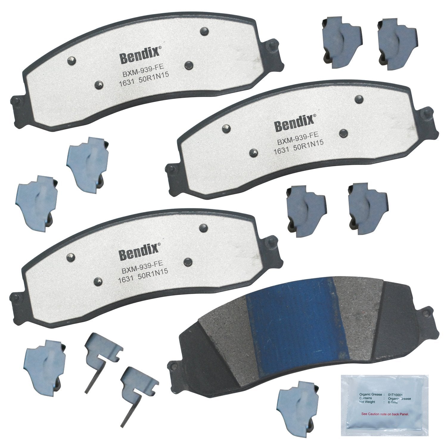 Bendix Fleet Metlok Mkd1631Fm Semi-Metallic Front Brake Pads For Ford F-250 Super Duty 2013-2012, F-350 2012, F-350 Super Duty 2