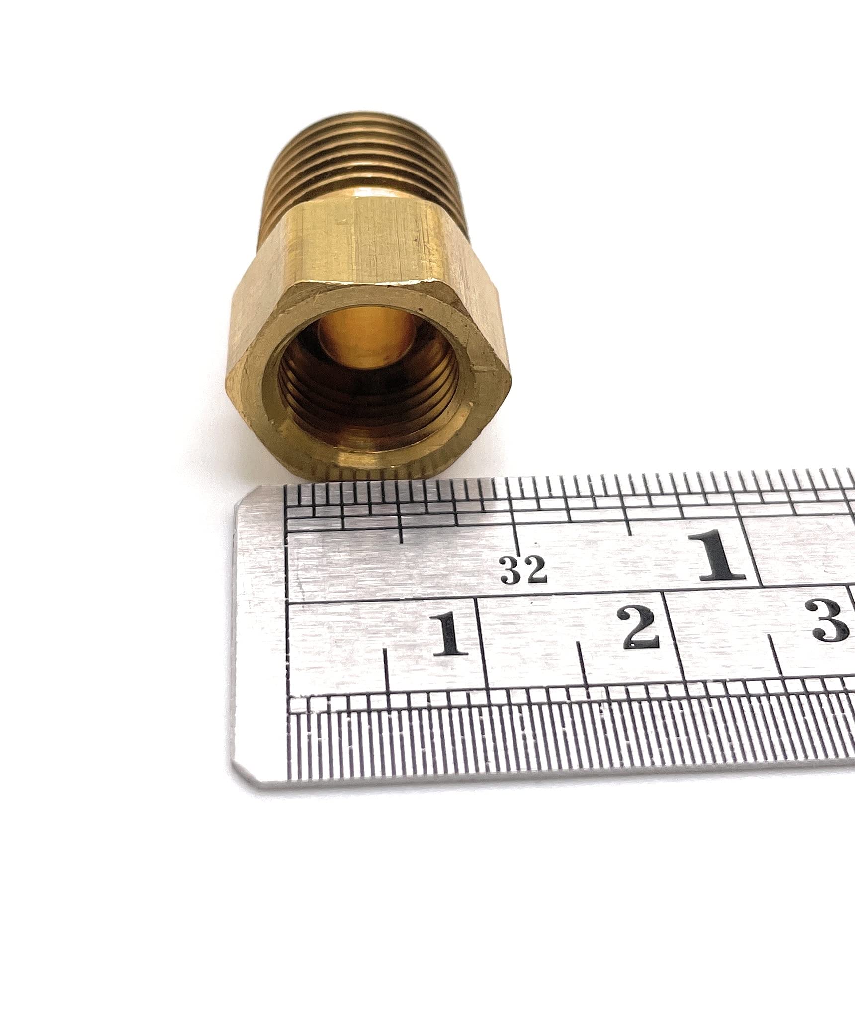 Marshall Excelsior ME2132P Inverted Flare Adapter - 1/4&quot; MNPT x 1/4&quot; Female Flare Plug