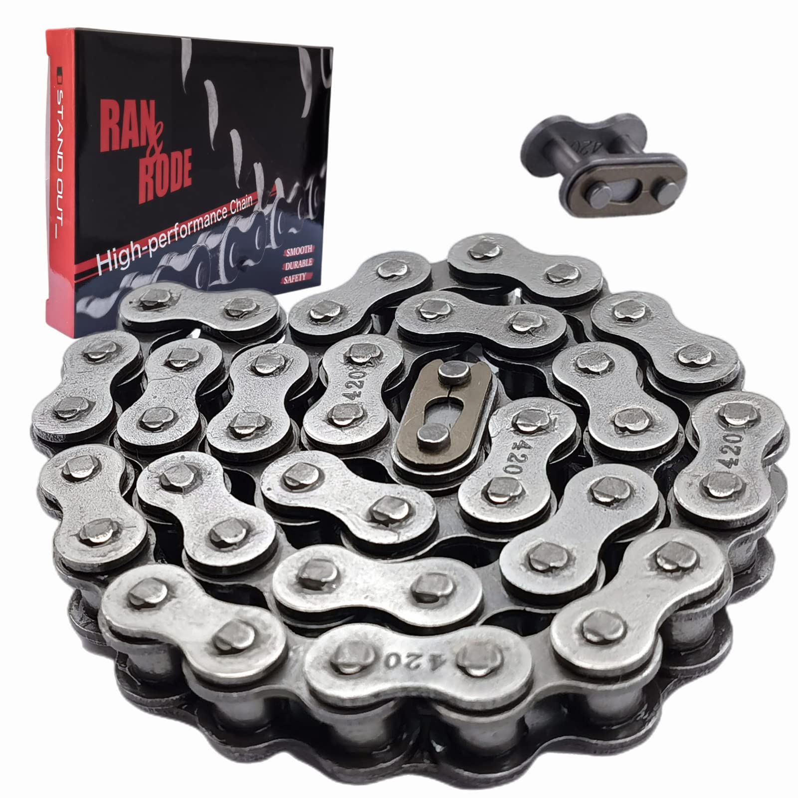 Front Jackshaft #420 Chain 42 Links fits Coleman CT200U CT200U-EX BT200X Mini Bike Chain MB200 MB165 Baja Warrior Heat Mini Baja