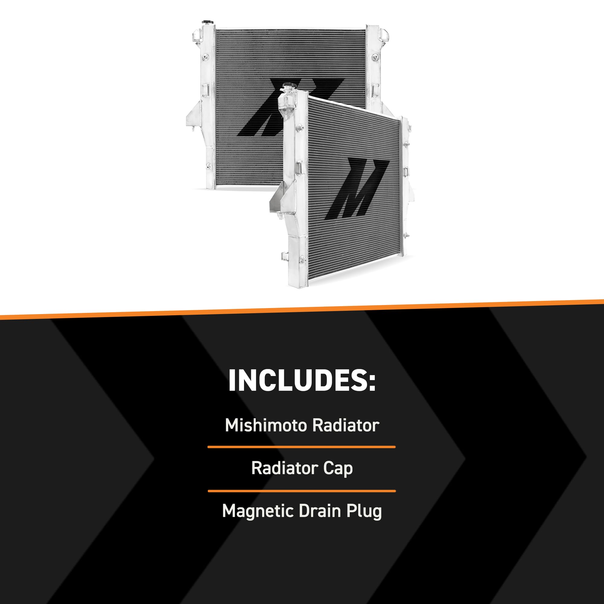 Mishimoto MMRAD-RAM-03 Performance Aluminum Radiator, Compatible with Dodge Ram Cummins 5.9L & 6.7L, 2003-2009