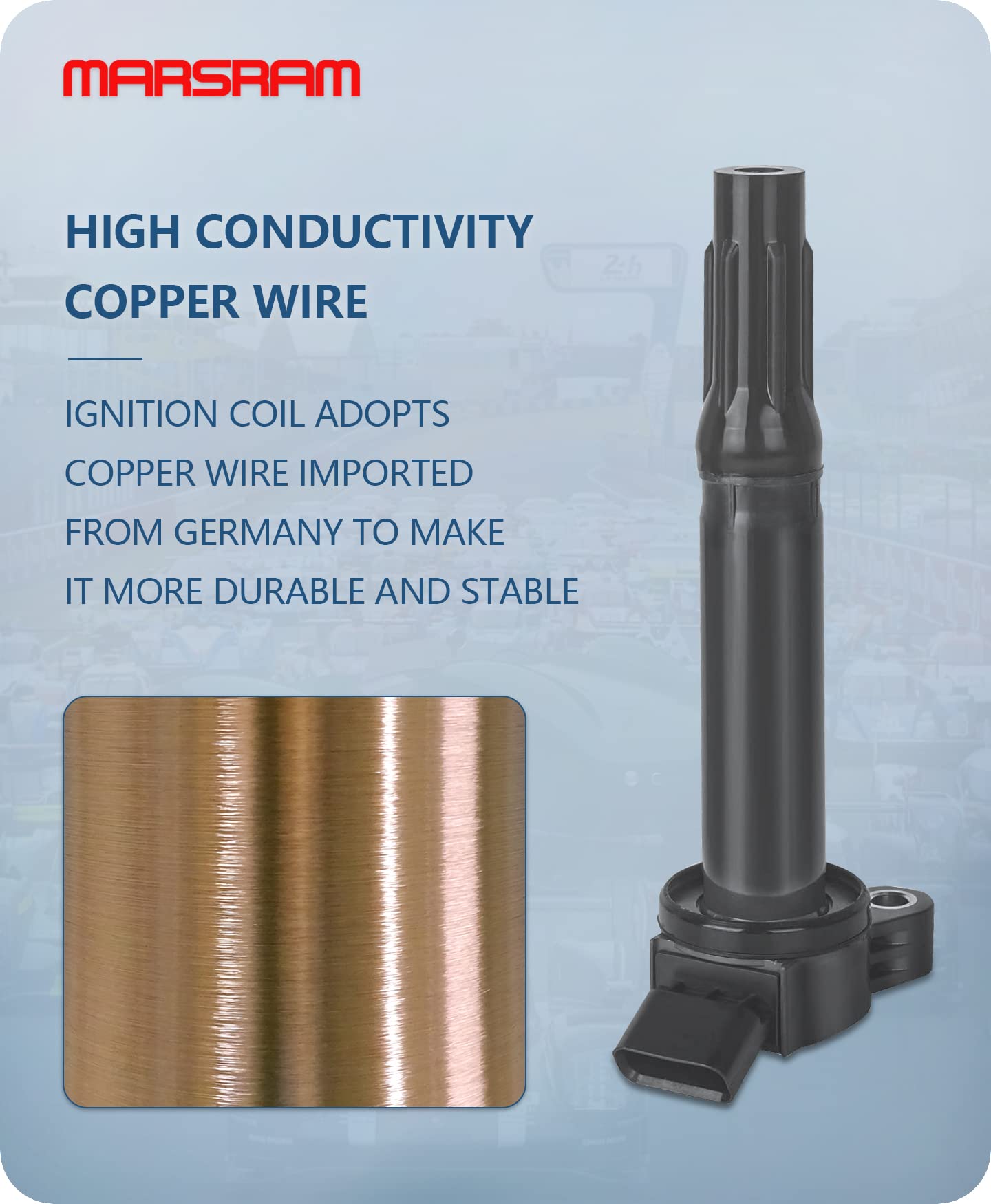 Marsram Ignition Coil Pack Uf487 For 2005-2019 Toyota Camry Rav4 Sienna 4Runner Avalon 2006-2018 Lexus Is250 Rx350 Es350 Is300 I