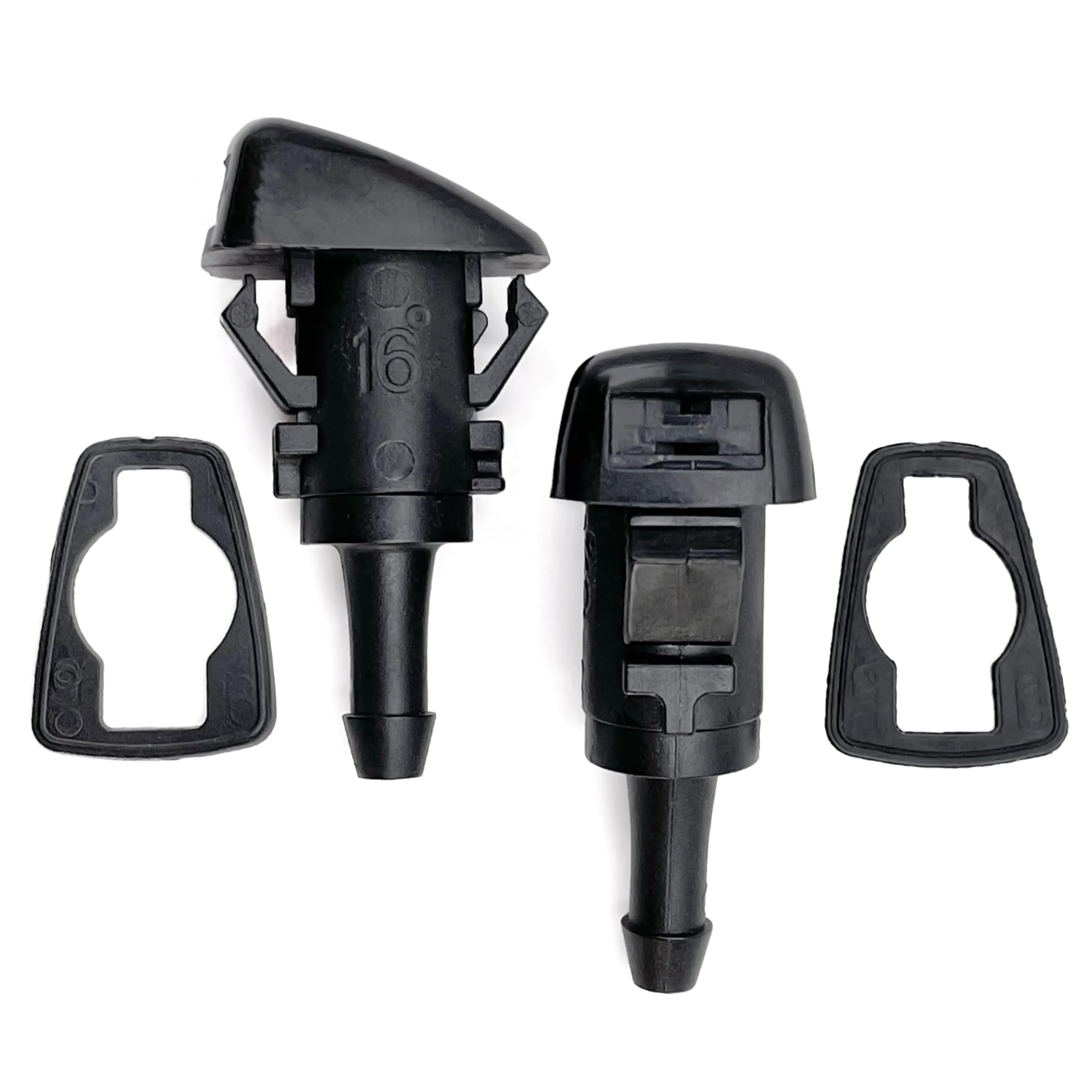 Windshield Washer Nozzles replacement for 05-10 Jeep Grand Cherokee, 08-15 Patriot, 07-10 Compass Caliber, 07-16 RAM 1500 2500 3
