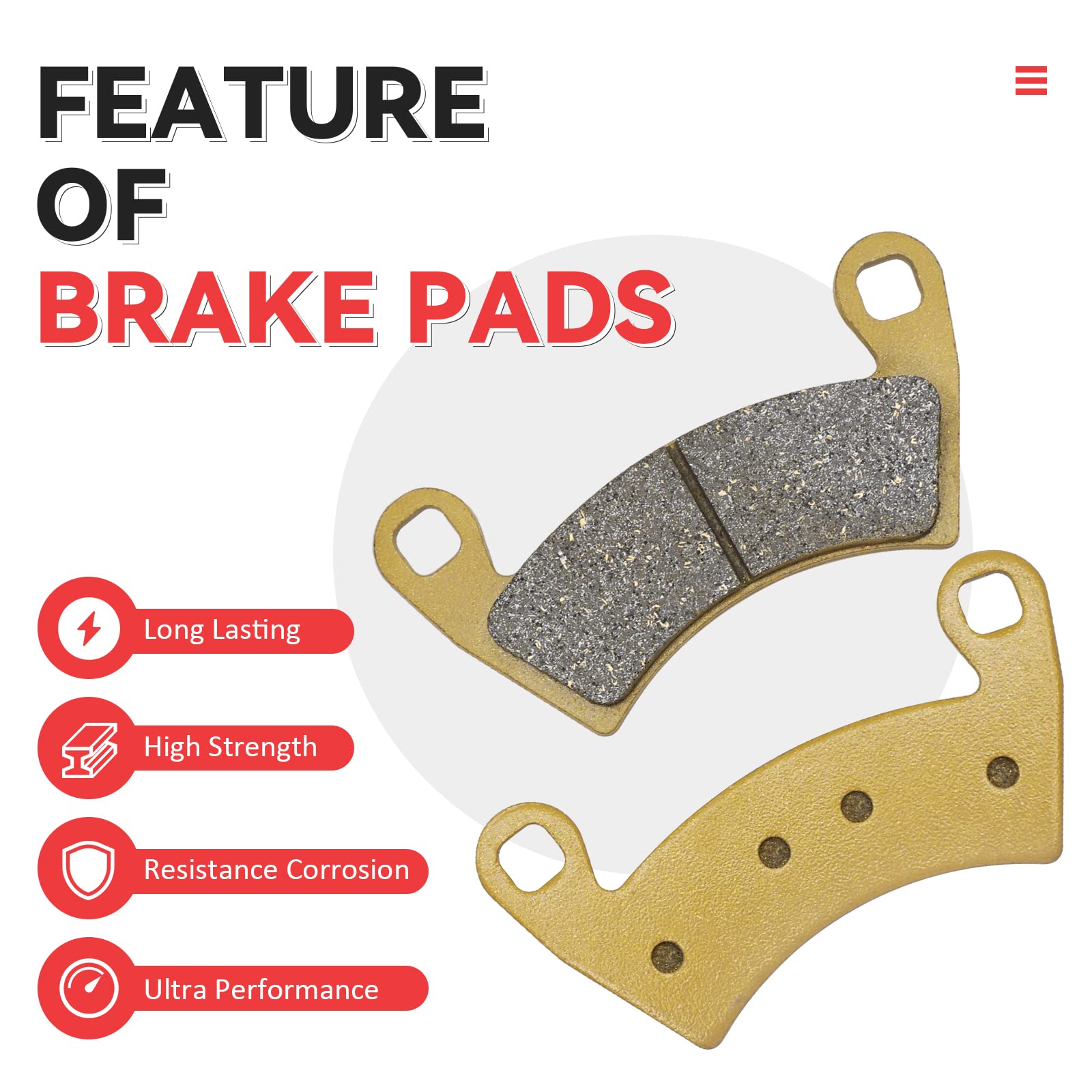 Rear Brake Caliper For Polaris Rzr 1000 Xp, Rzr Turbo, Rzr Rs1, Rzr 900 4-Seater Without Bracket Oem# 1912141 1912142 1912478 1912479