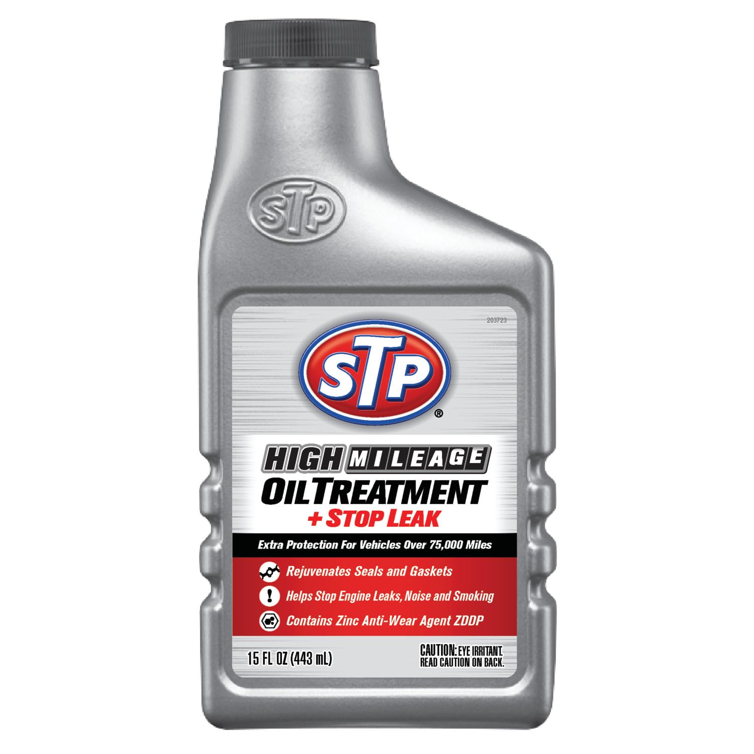 Stp High Mileage Oil Treatment + Stop Leak - 15 Fl Oz