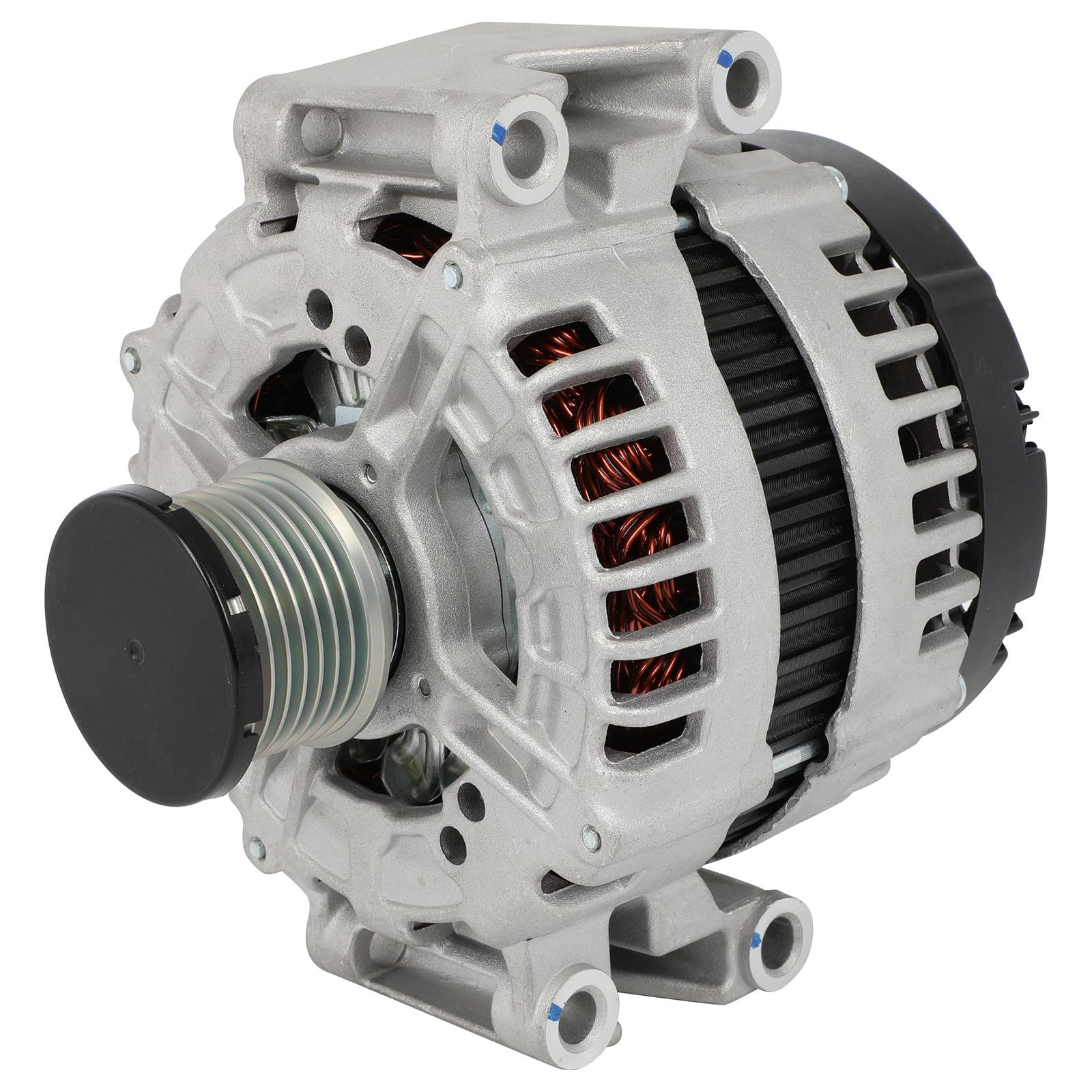 SCITOO Alternator Fit for Mercedes Benz E280 V6 3.0L Diesel 2007, E300 E320 V6 3.0L 2007-2009- 12V 180Amp CW 7-Groove Clutch Pul
