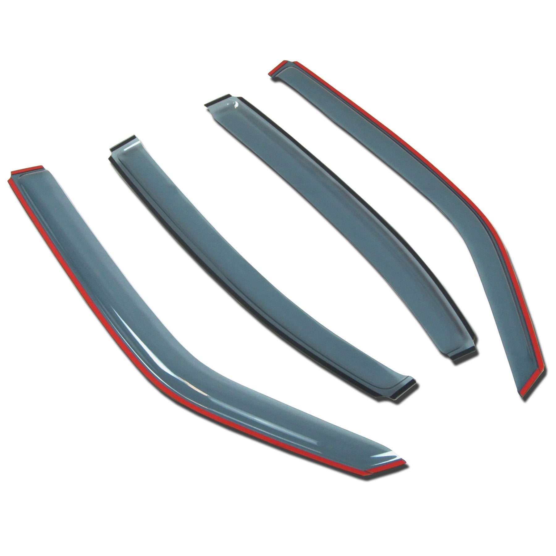 Tuningpros In-Channel Window Vent Visors Rain Guards Compatible With Chevrolet Tahoe 2015-2016 | Side Window Wind Deflectors Rai