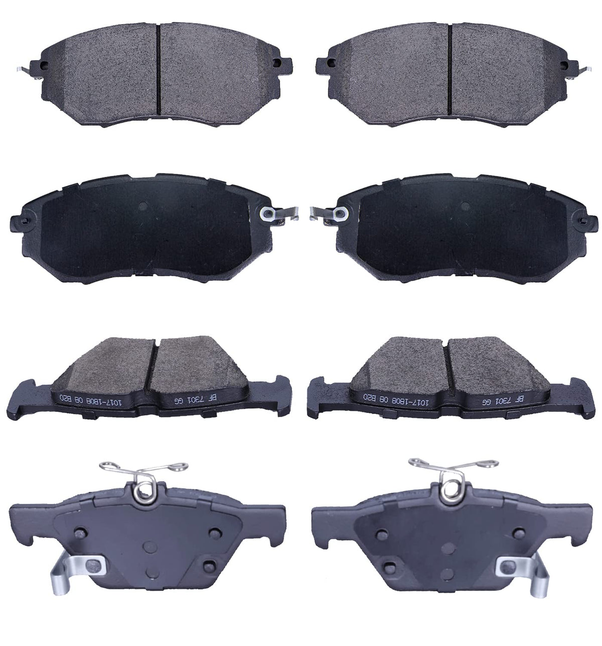 EXPPOWER Replacement for Brake Pads Front and Rear Ceramic Subaru Legacy 2015 all,Subaru Legacy 2016/2017/2018 3.6R,Subaru Outba