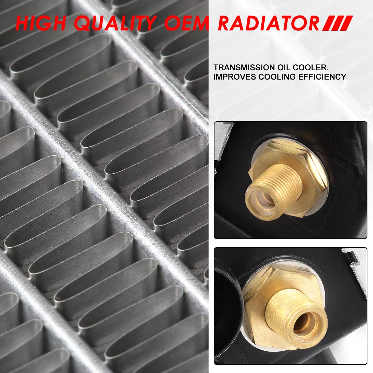 Auto Dynasty Radiator Compatible With 95-02 Ford Contour Mercury Cougar Mystique 2.0L 2.5L At, Dpi 1719 Factory Style 1-Row Cool