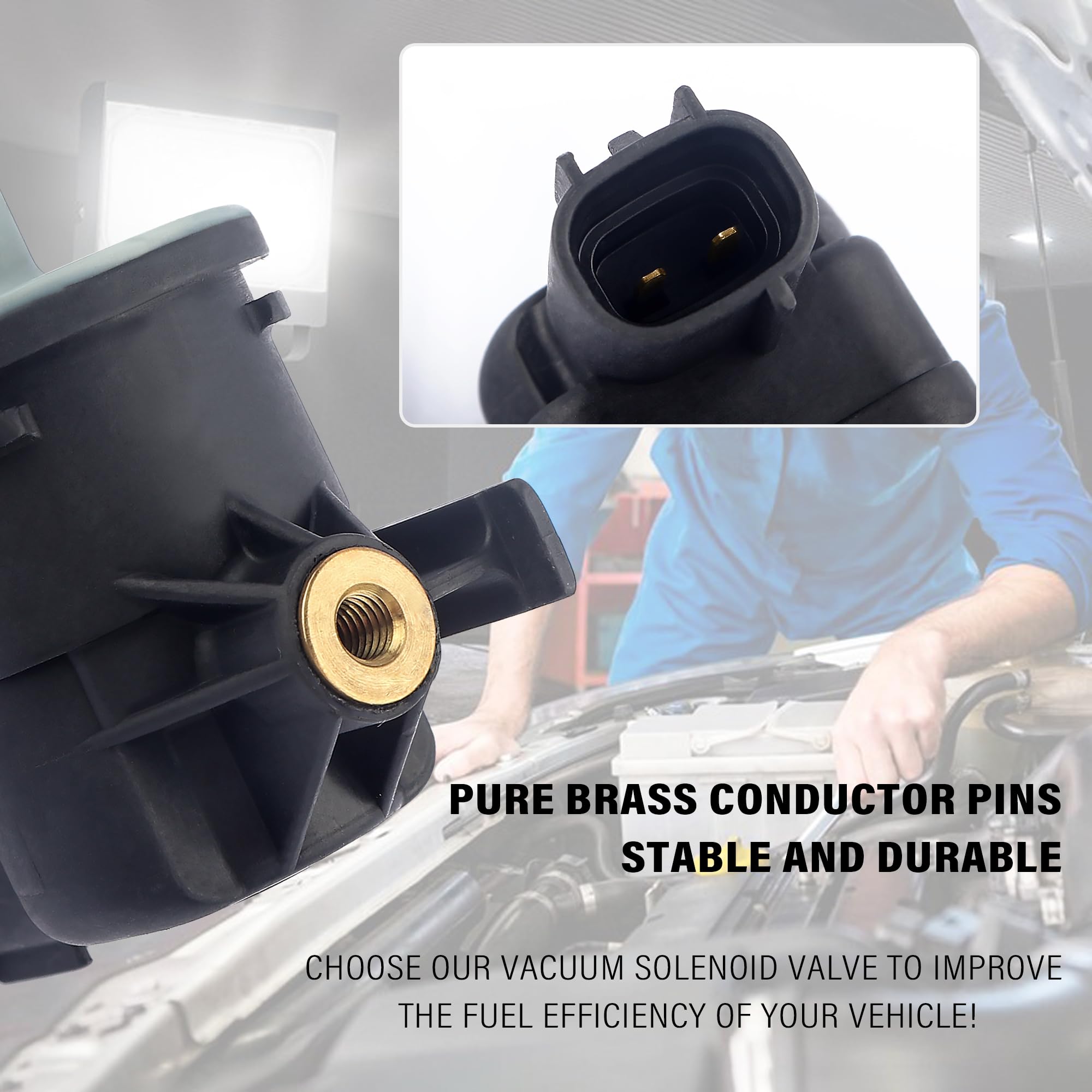 Car Vacuum Purge Valve Solenoid,Automotive Replacement Purge Valves OEM#90910-12276,Compatible with Scion Mazda Lexus Pontiac To