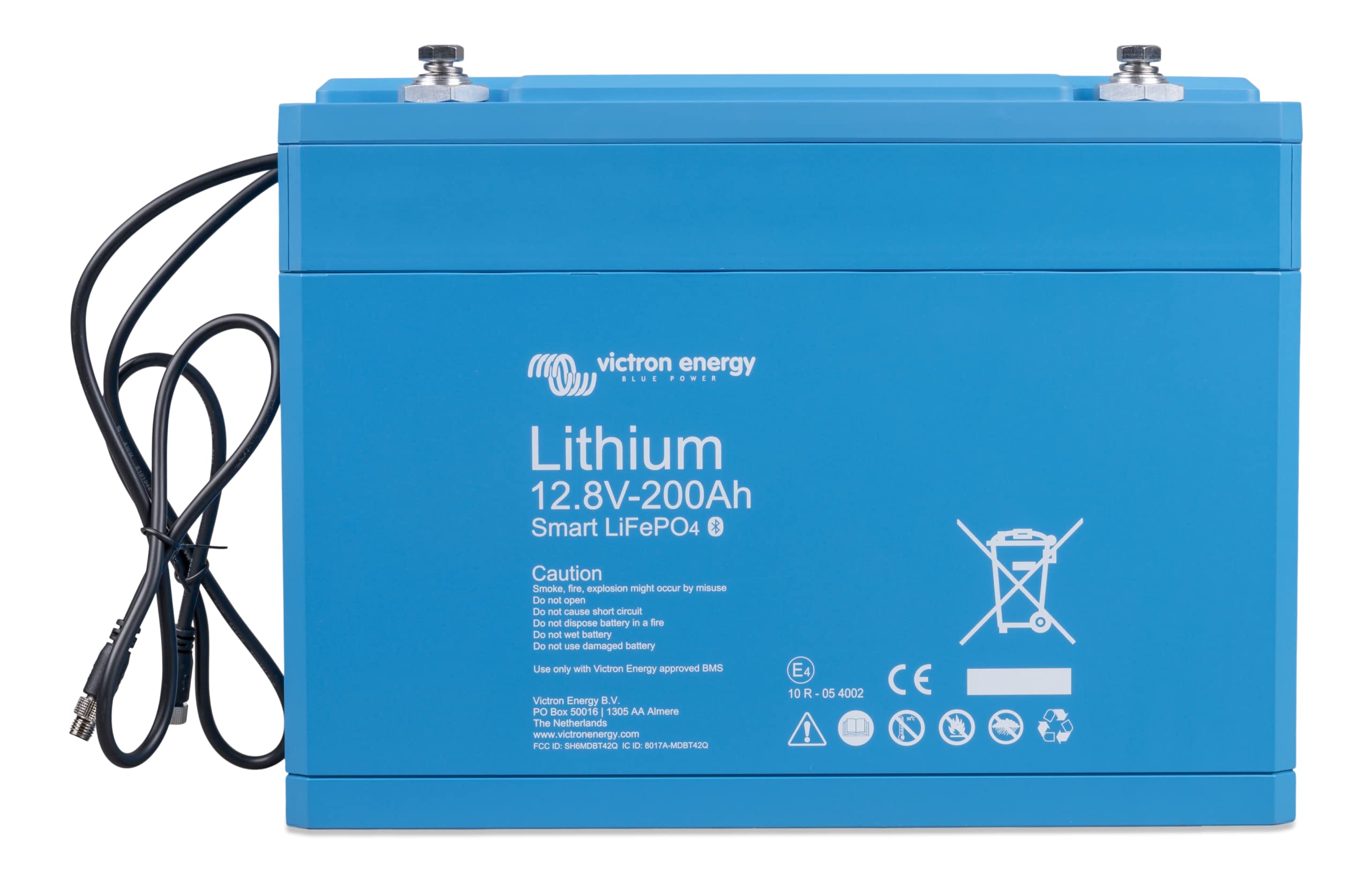 Victron Energy Smart 12.8-Volt 200Ah Lifepo4 Lithium Battery