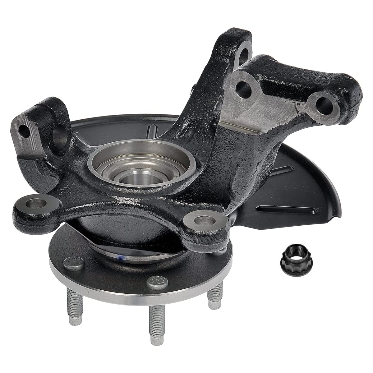 Autoshack Front Steering Knuckle & Wheel Bearing Hub Assembly 5 Lugs Driver Side Replacement For 2005-2012 Ford Escape 2005-2011 Mercury Mariner 2005 2006 2008-2011 Mazda Tribute 4Wd Awd Fwd Kn798407