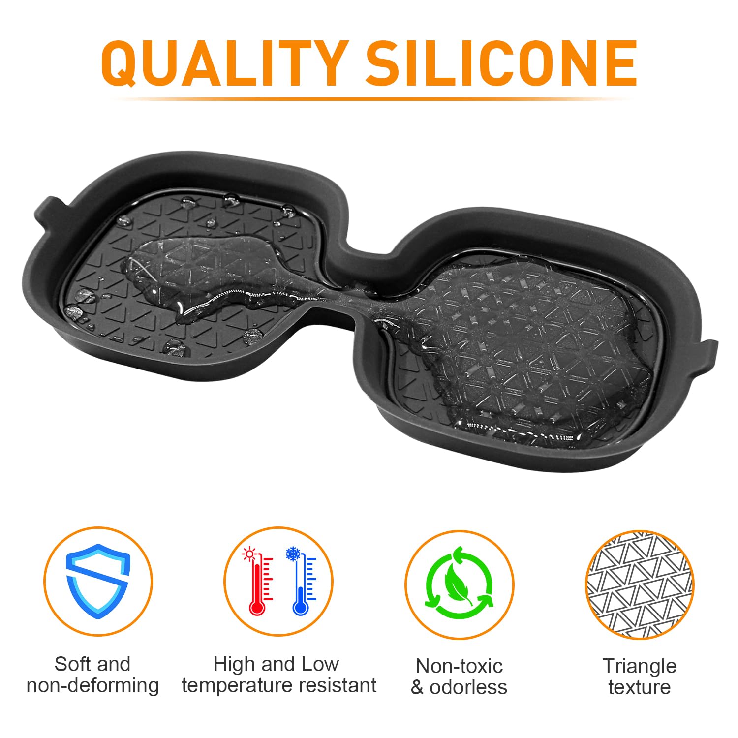 Kentuto 3D Cup Holder For Honda Crv Accessories 2023 2024 2025 Center Console Liner Inserts Silicone Anti-Dust Mat Pad Interior