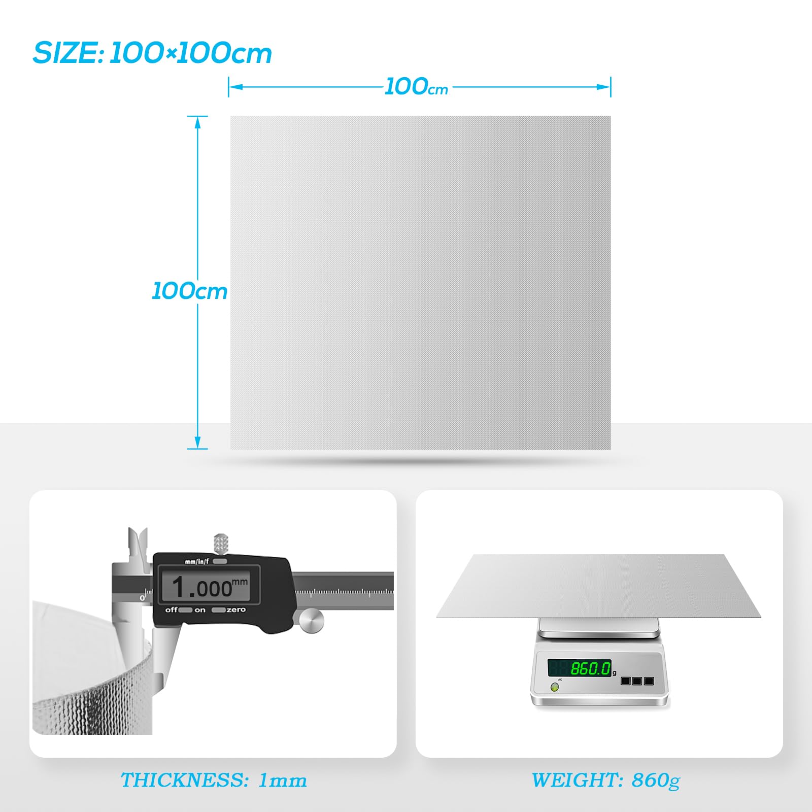 Flasld Aluminized Heat Shield Thermal Barrier Adhesive Backed Heat Sleeve 40'' X 40''