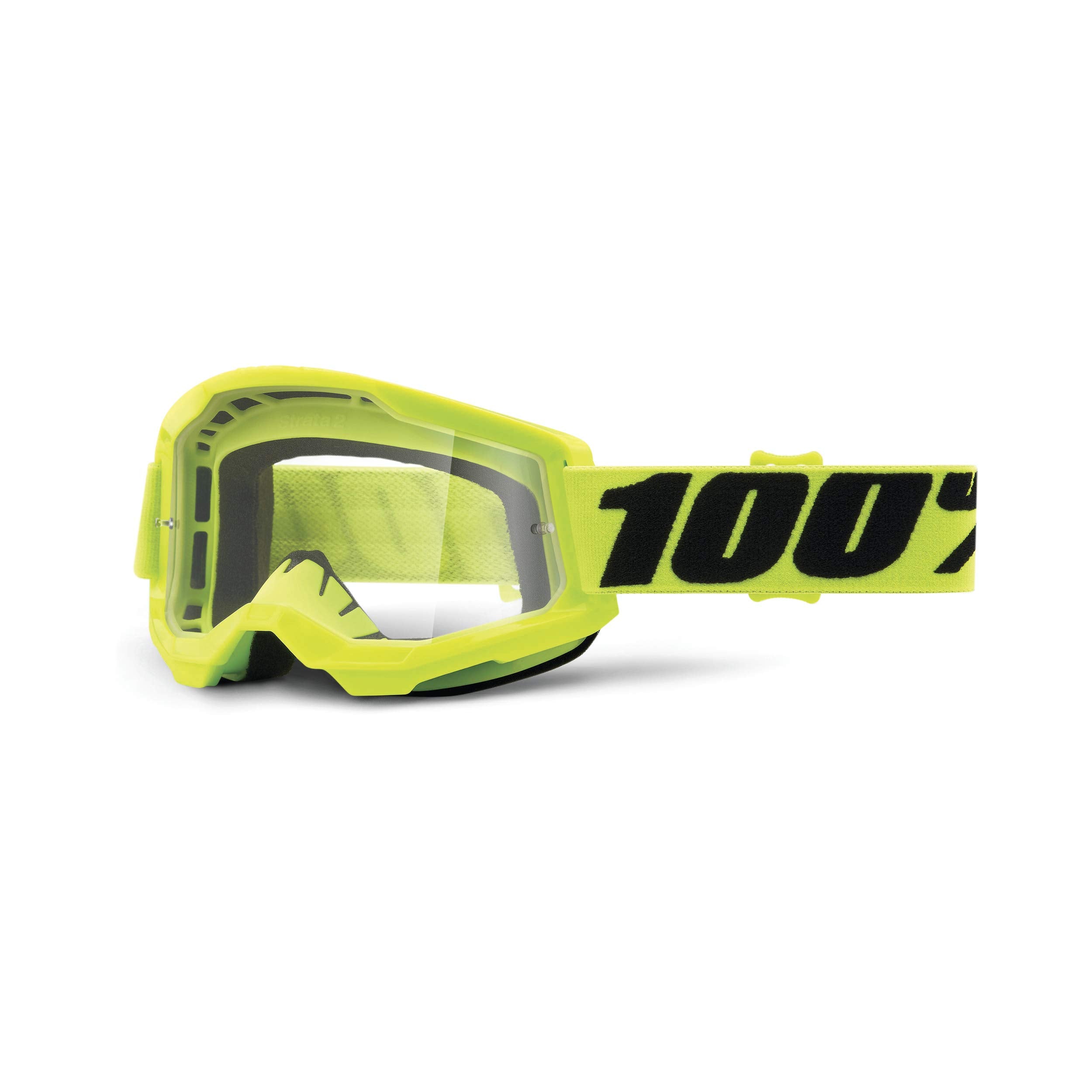 100% Strata 2 Goggles - Sports Goggles For Motocross & Mountain Biking - Eyewear For Bike Riders - Motocross Eyewear For Men - F