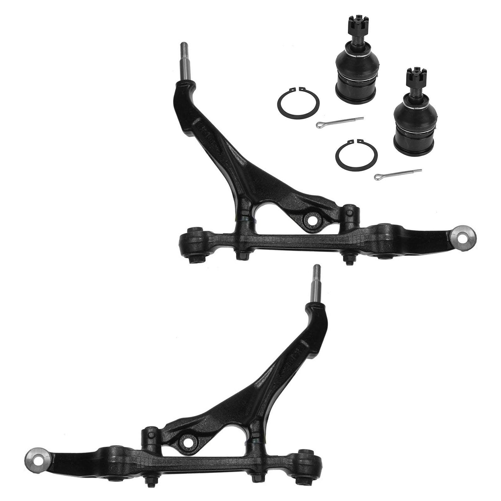 TRQ Front Lower Control Arm with Ball Joint Set Compatible with 1994-2001 Acura Integra 1992-1995 Honda Civic 1993-1997 Civic de