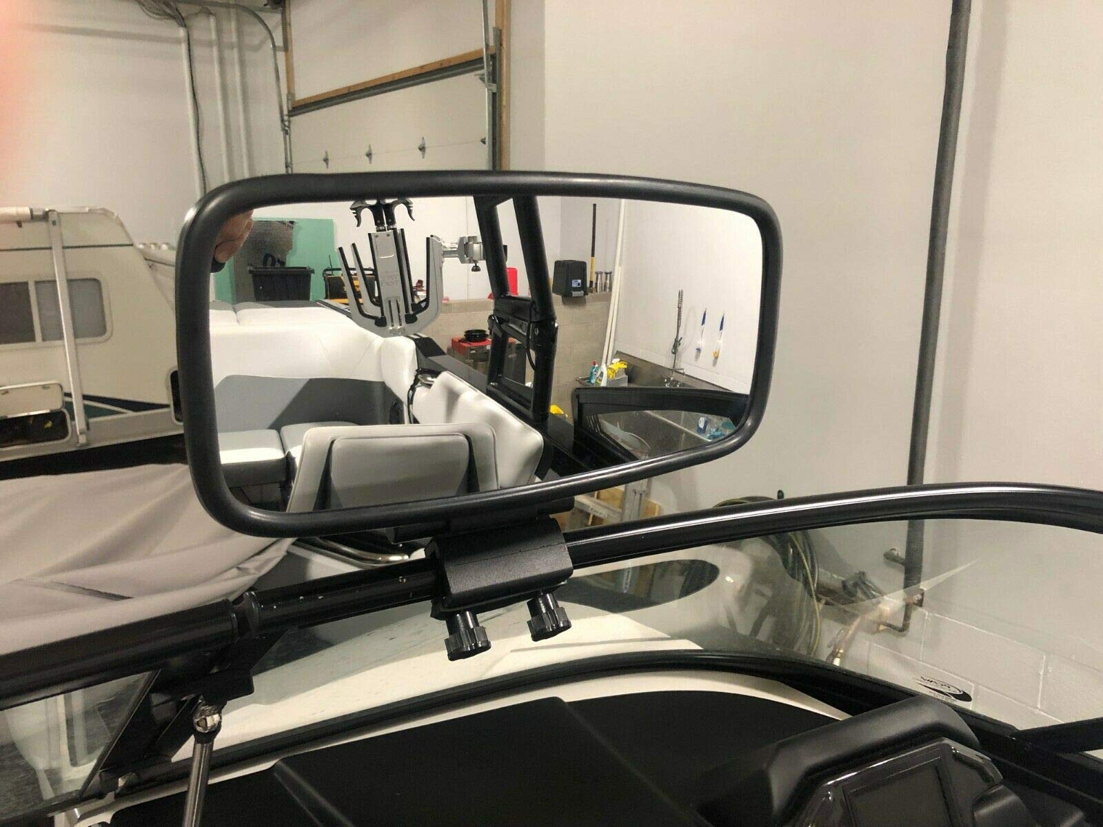 Heavy Duty 7''X14'' Rearview Mirror W/Adj Square Bracket For Boat Skiing Wakeboard