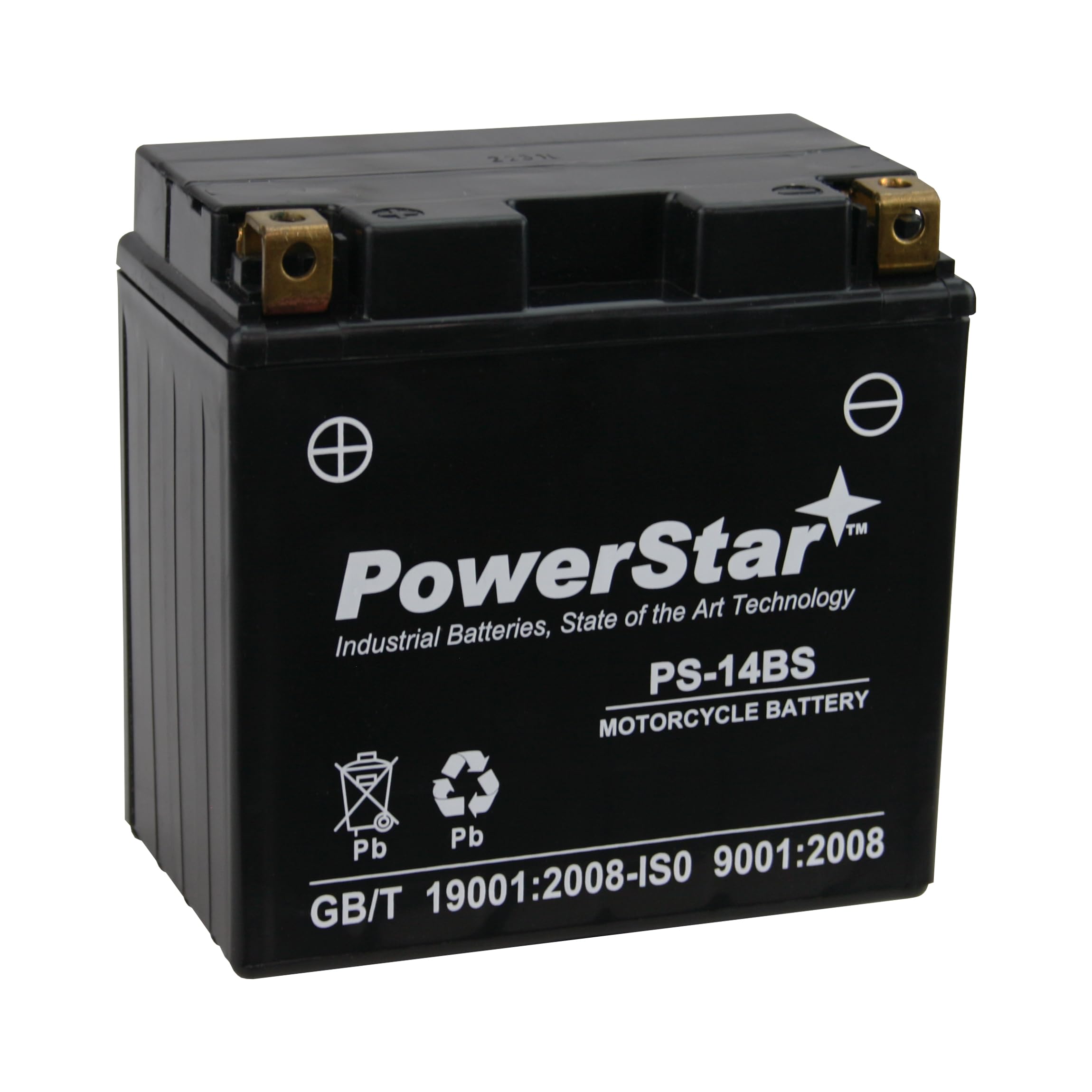Powersports Battery - Replaces: YTX14-BS, ETX14, ES14BS, GTX14-BS, UTX1