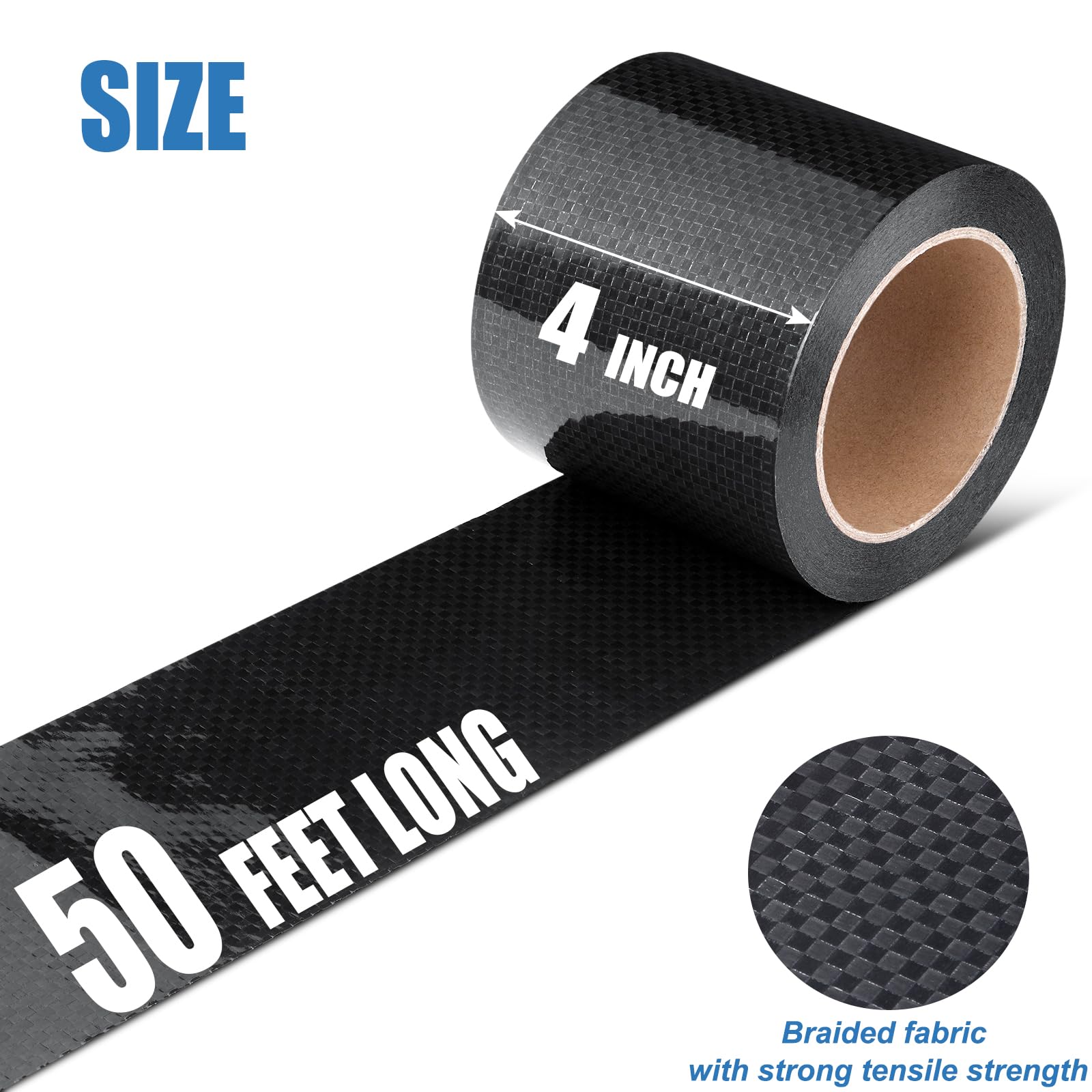 Ramkle Rv Underbelly Tape, 4'''' X 50' Rv Underbelly Material, Waterproof Tape With Permanent Sealing Adhesive For Rv, Camper Tr