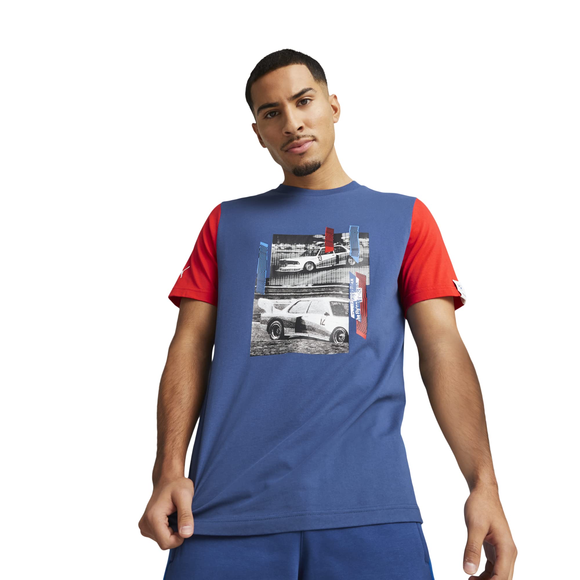 PUMA Men's Standard BMW M Motorsport Graphic Tee, Pro Blue-M Color 23, X-Large