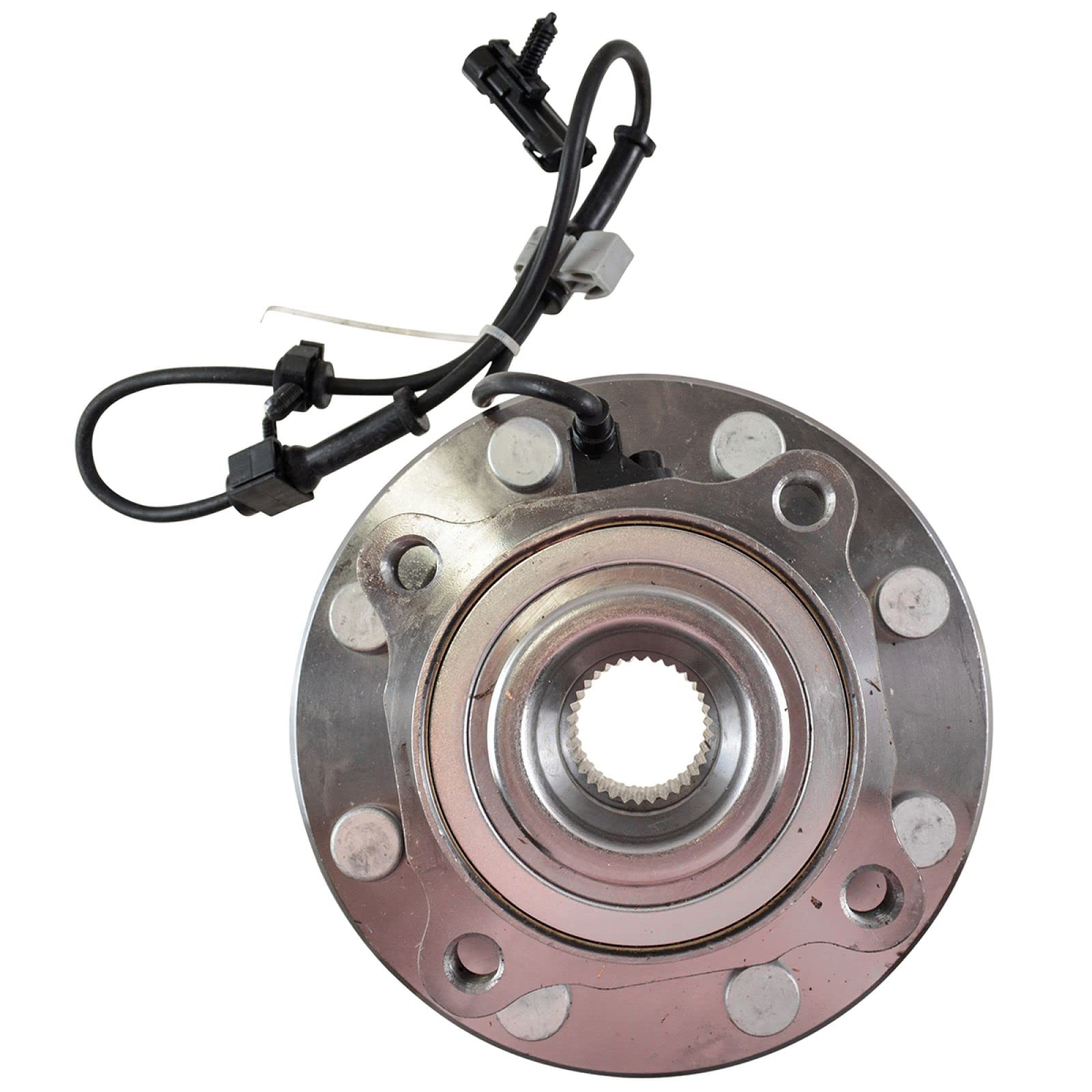 Trq Front Wheel Bearing & Hub Assembly With Abs Sensor Compatible With 2001-2006 Chevrolet Silverado 3500 2007 Silverado 3500 Cl