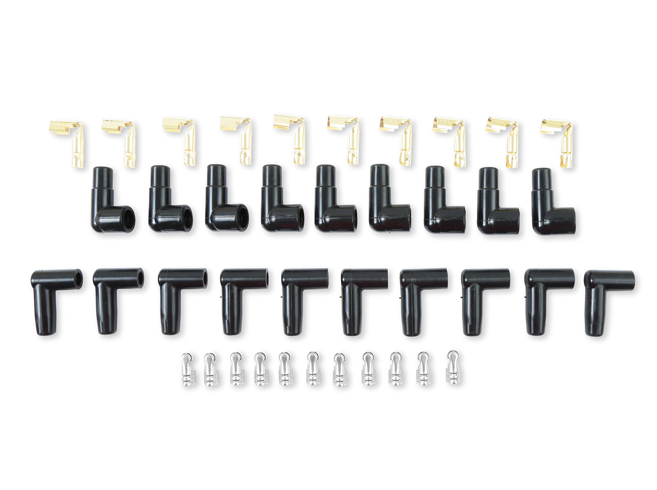 Accel 4038 Super Stock Spark Plug Wire Set - 8Mm - Yellow With Orange Straight Boots