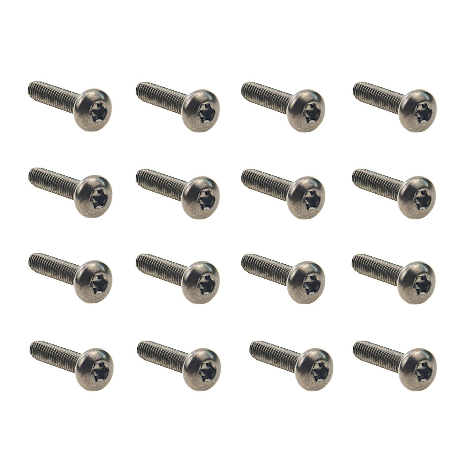 MOEBULB 16pcs/Set Anti-Theft Screws Replace of Ford FL3Z-9928408-AB Truck Bed Cargo Tie Down Brackets for Ford 2015-2018 F150 f2