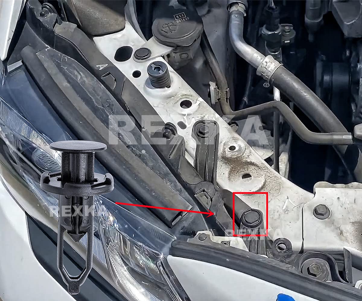 Rexka 10Pcs Fender Liner Bumper Cover Grille Retainer Clips Compatible With Toyota Lexus 52161-16010 52161-02020