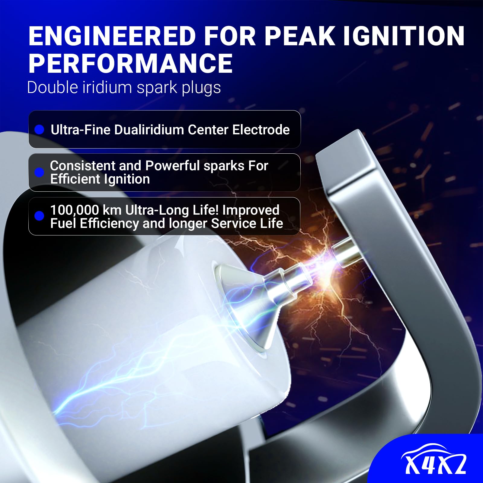 Uf648 Ignition Coil &97390 Double Iridium Spark Plug For Chrysler 200 300 Town & Country/Dodge Avenger Challenger Charger Durang