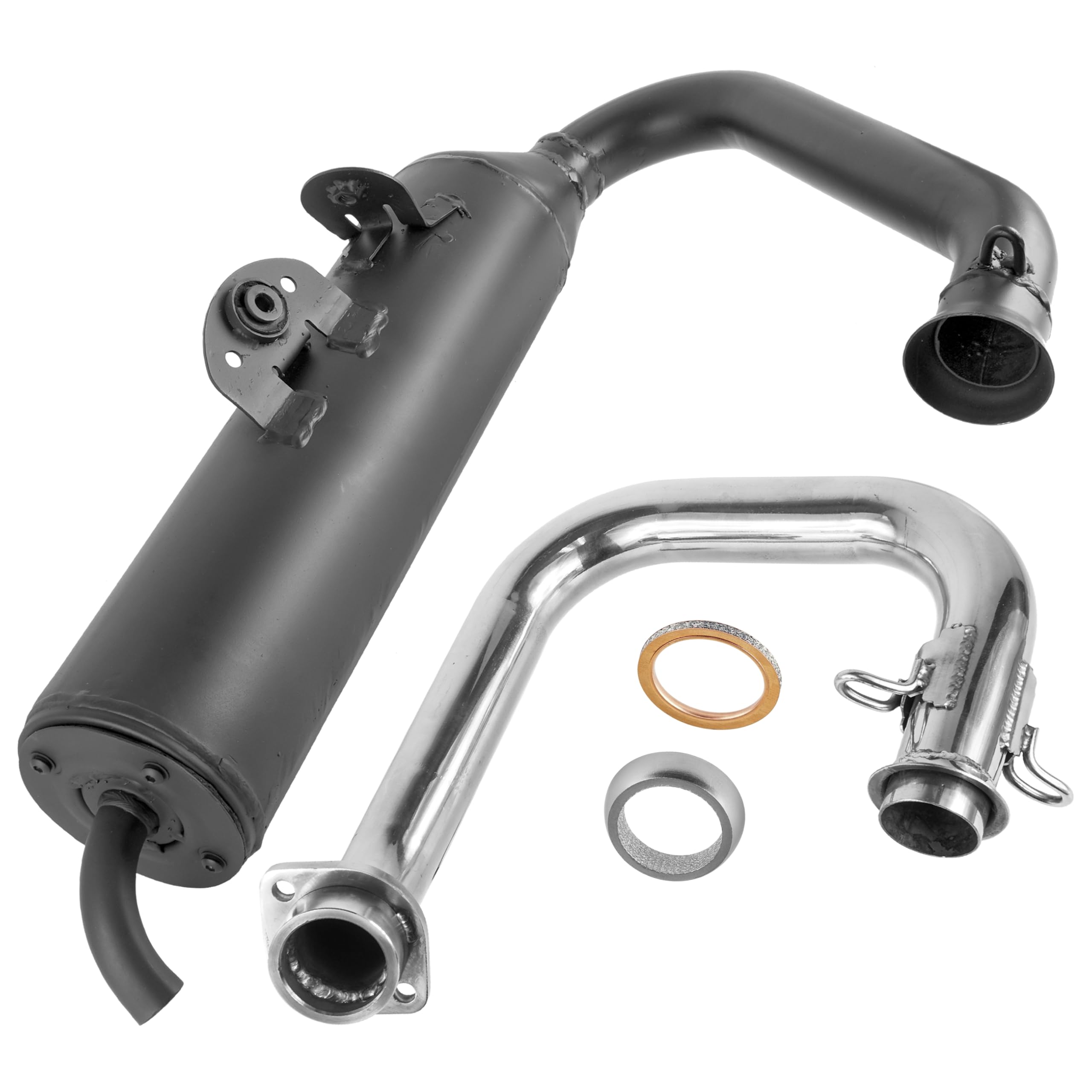 Caltric Muffler Silencer Pipe with Gasket Compatible with Yamaha Viking VI YXC700 4X4 2015 2016 2017 2018-2021