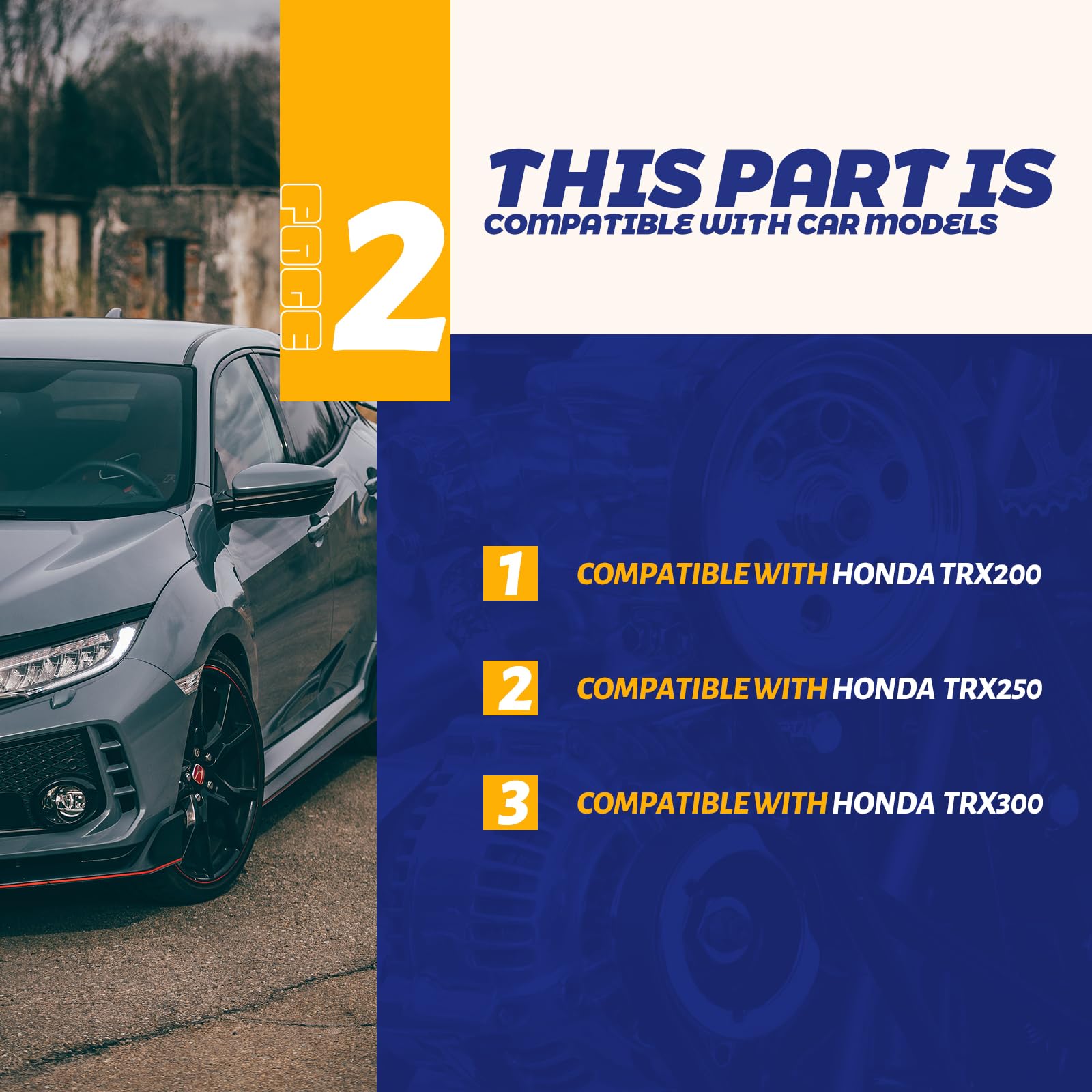 2 Pcs Rear Rack Door Rubber Straps 81309-958-680 For Honda Trx200 Trx250 Trx300 Trx300Fw Trx350 Trx350D