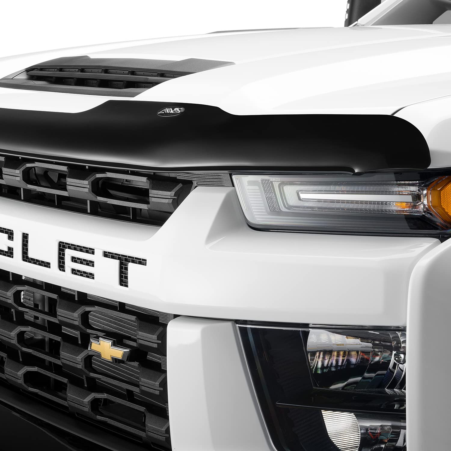 Auto Ventshade [Avs] Bugflector Ii/Hood Shield | Fits 2020-2024 Chevrolet Silverado 2500 Hd/3500 Hd, 1 Pc. | Dark Smoke - 25711